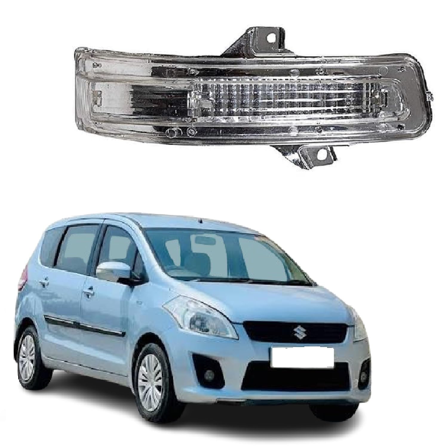 STYCARO Side Halogen Mirror Indicator Light Lamp Compatible With Maruti Ertiga 2012-2016 Model Yellow (Right Driver Side)-image-17