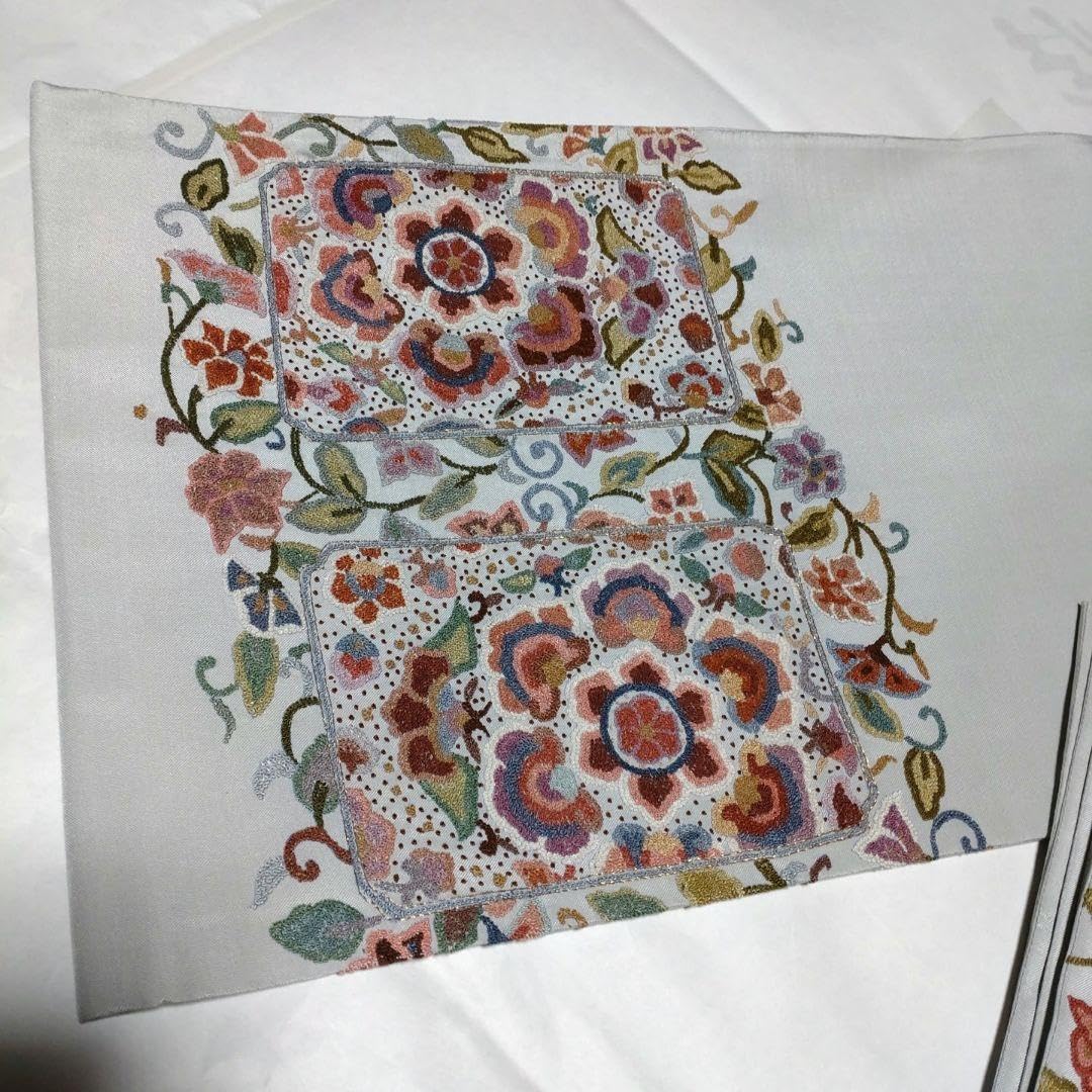 Amazon.co.jp: 仕立済 相良刺繍 袋帯 : ファッション