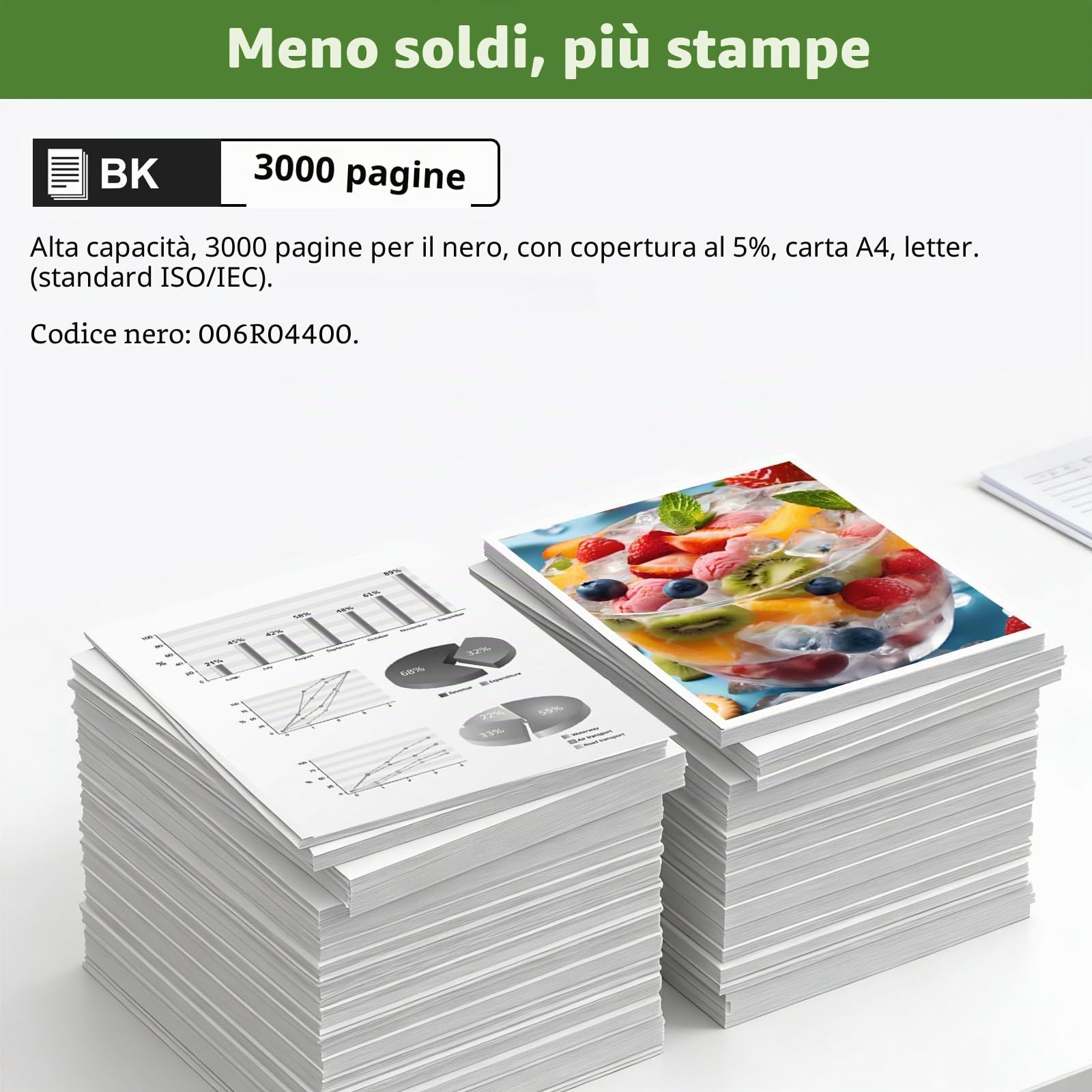 GREENPRINT B230 B225 B235 Cartuccia Toner Rigenerata (3000 Pagine) Alta Capacità con Chip per Stampanti Xerox B230 B225 B235 B230dni B225dni B235dni, Sostituzione 006R04400 o 006R04499