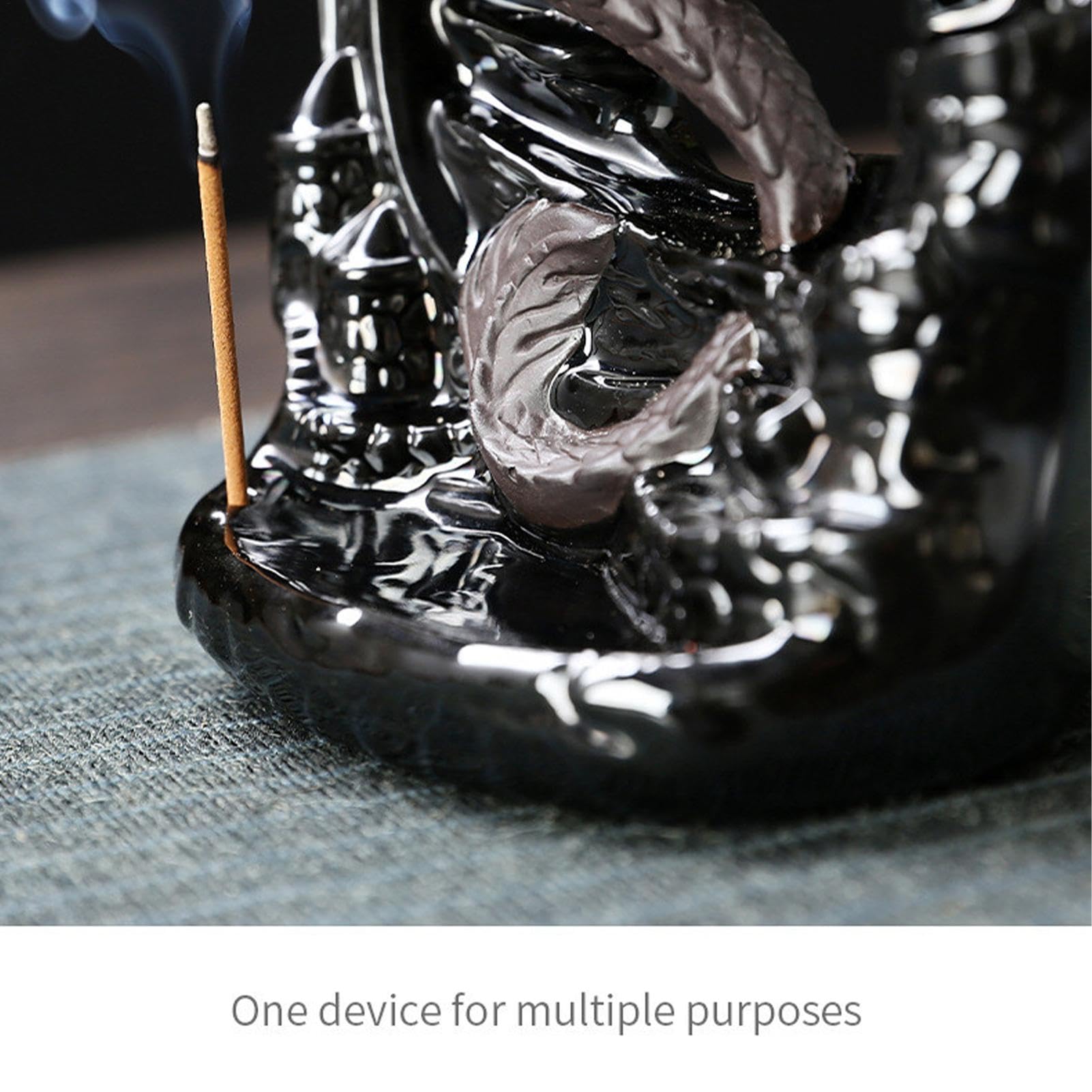 Fly Dragon Burner Statua Waterfall Incense Holder, Home Decor Dragon