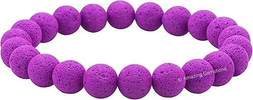 Miniatura 498 de Amazing Gemstone Pulsera de cristal para mujeres y hombres, pulsera de cristal curativo de protección, pulsera elástica con cuentas de piedras