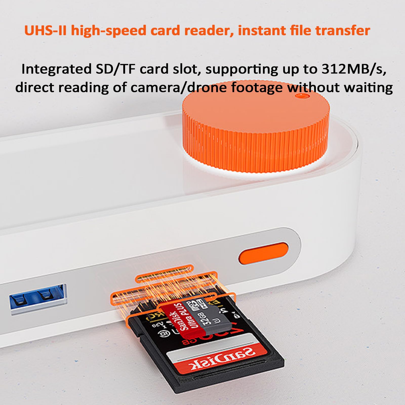Stacja dokująca do biura 12 w 1 z przyciskiem RGB, hub USB-C, szybkie ładowanie PD 45 W, port danych 5 Gb/s, 5 portów USB, łączność bezprzewodowa 480 Mb/s i gniazdo audio 3,5 mm