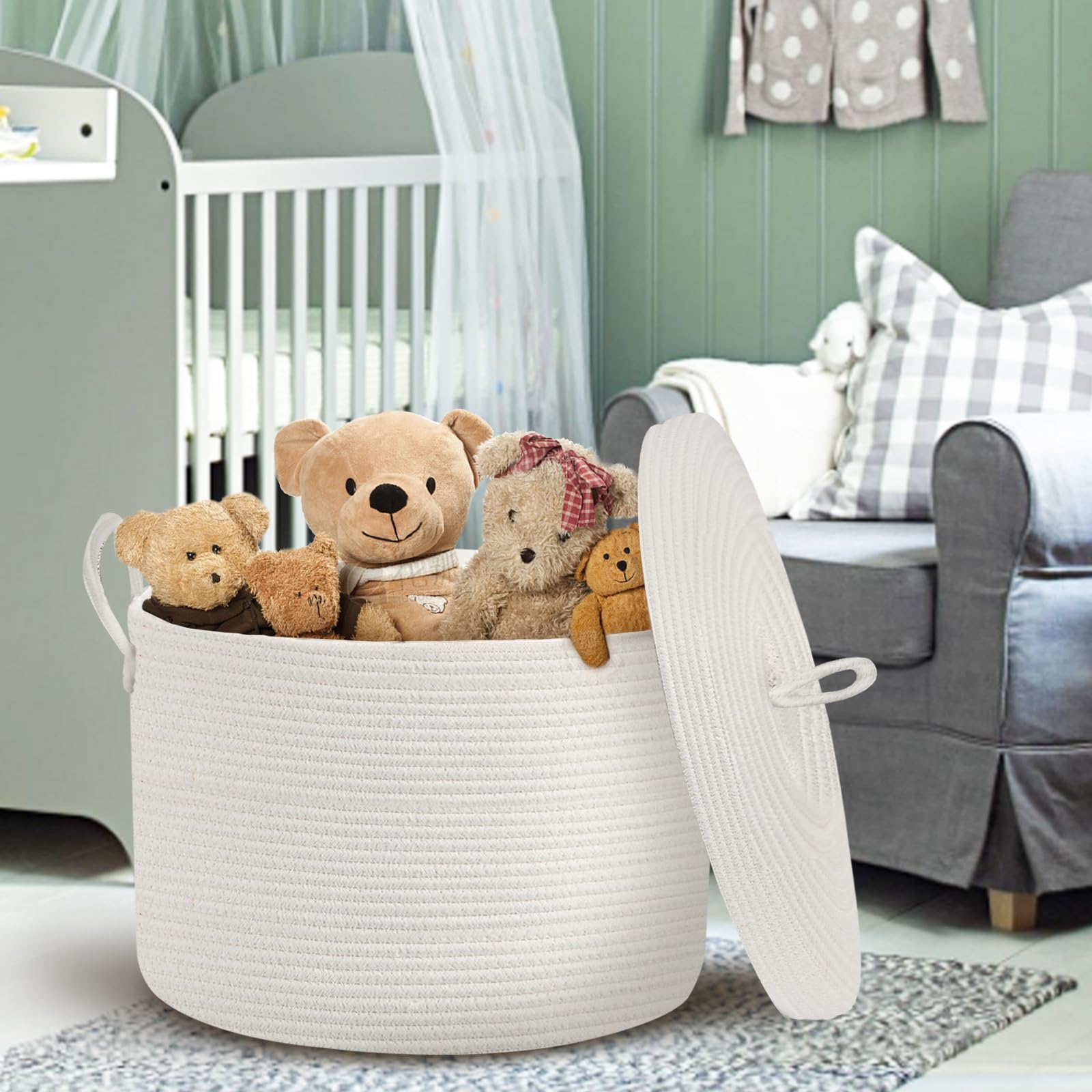 Amazon.com: MEGASKET White Baskets for Organizing, 20