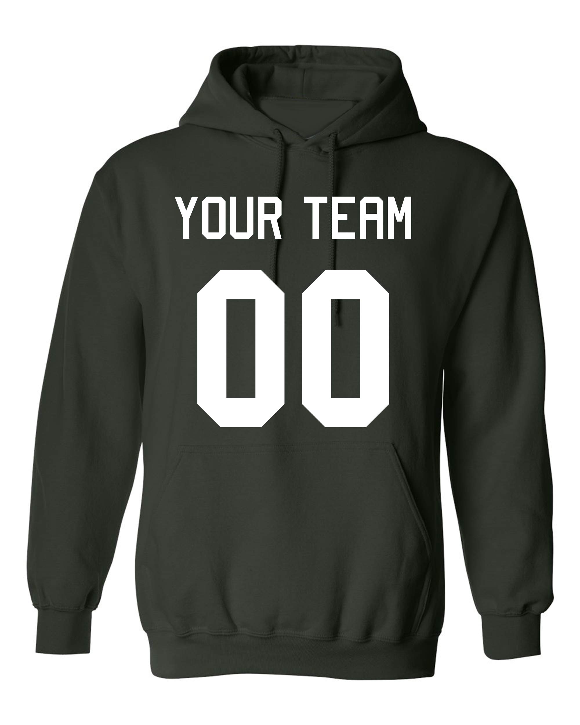 Add Your Own Name And Number Custom Jersey Sports Pullover Sweatshirt Hoodie