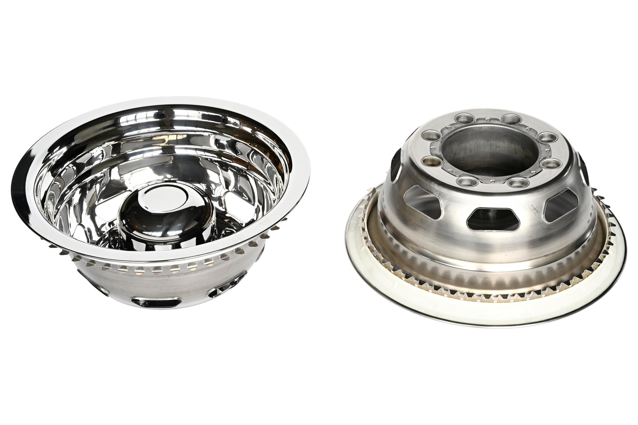 Truck Siulator G Chevy 3500HD 17 Stainless Steel Dually Wheel Siulator Set For 2011 Current