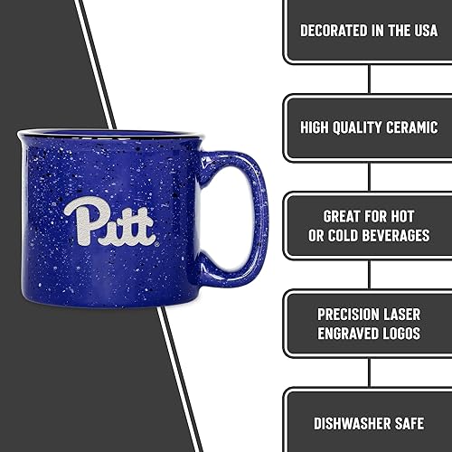 Miniatura 226 de Rico Industries NCAA Utah Utes - Taza de café personalizada de 12 onzas con logotipo grabado con láser profundo, taza de cerámica para acampar con