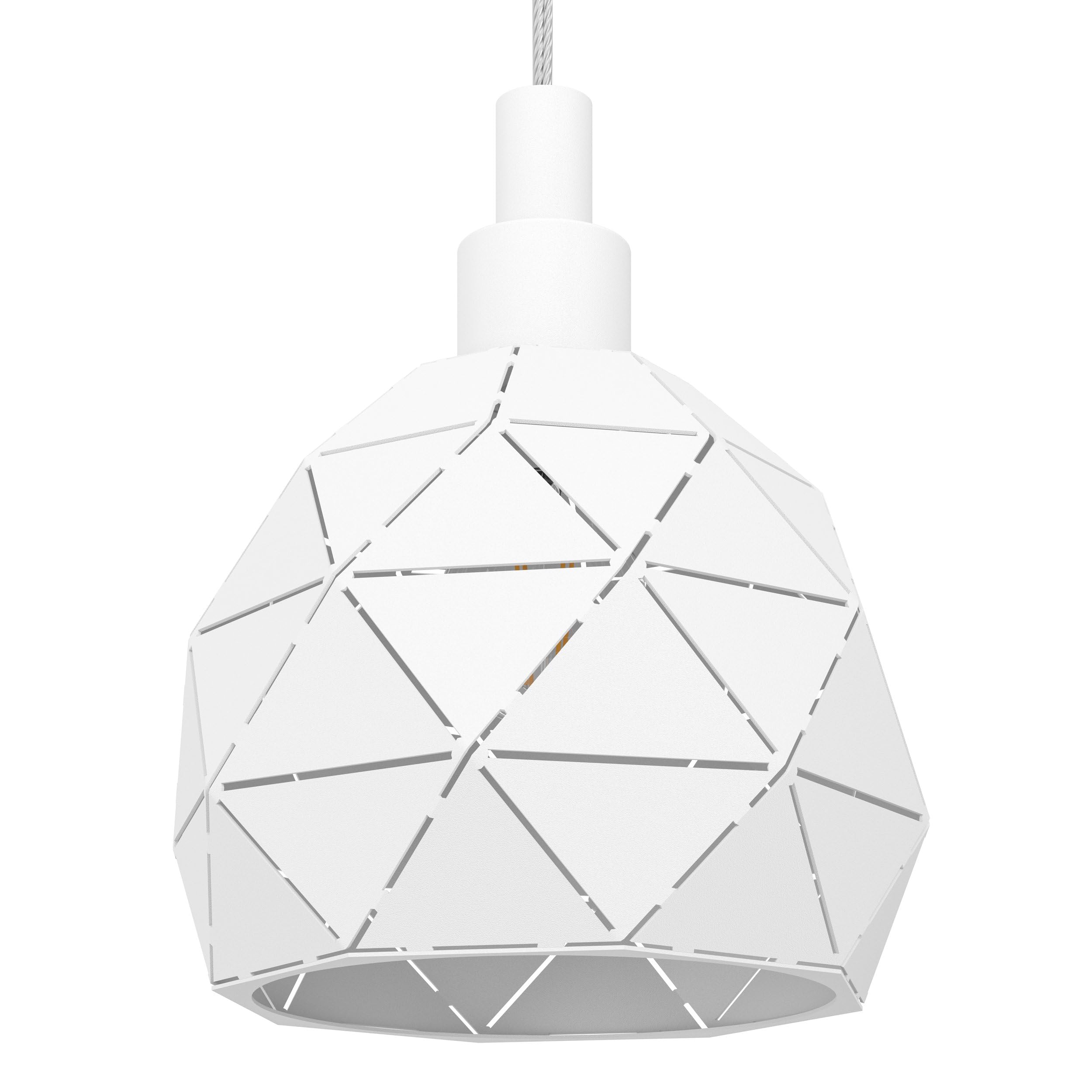 Eglo lampada a sospensione Roccaforte, lampada a sospensione a 3