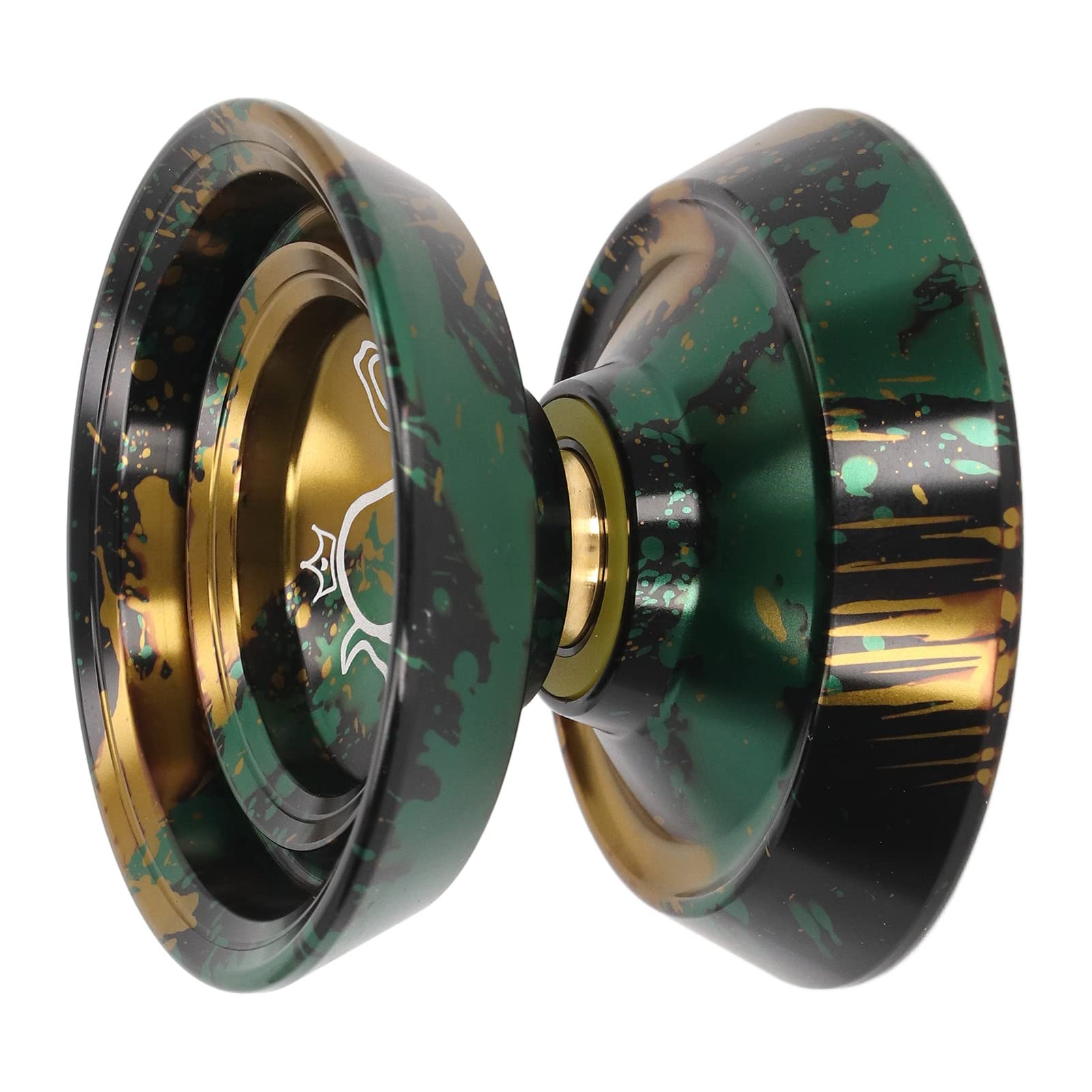 Marhynchus Premium Insensible en Métal Yoyo en Aluminium Alliage Yoyo Yoyo avec Une Puissante stabilité de Rotation pour Les Enfants Adultes Débutants Joueurs Avancés (Or Noir)