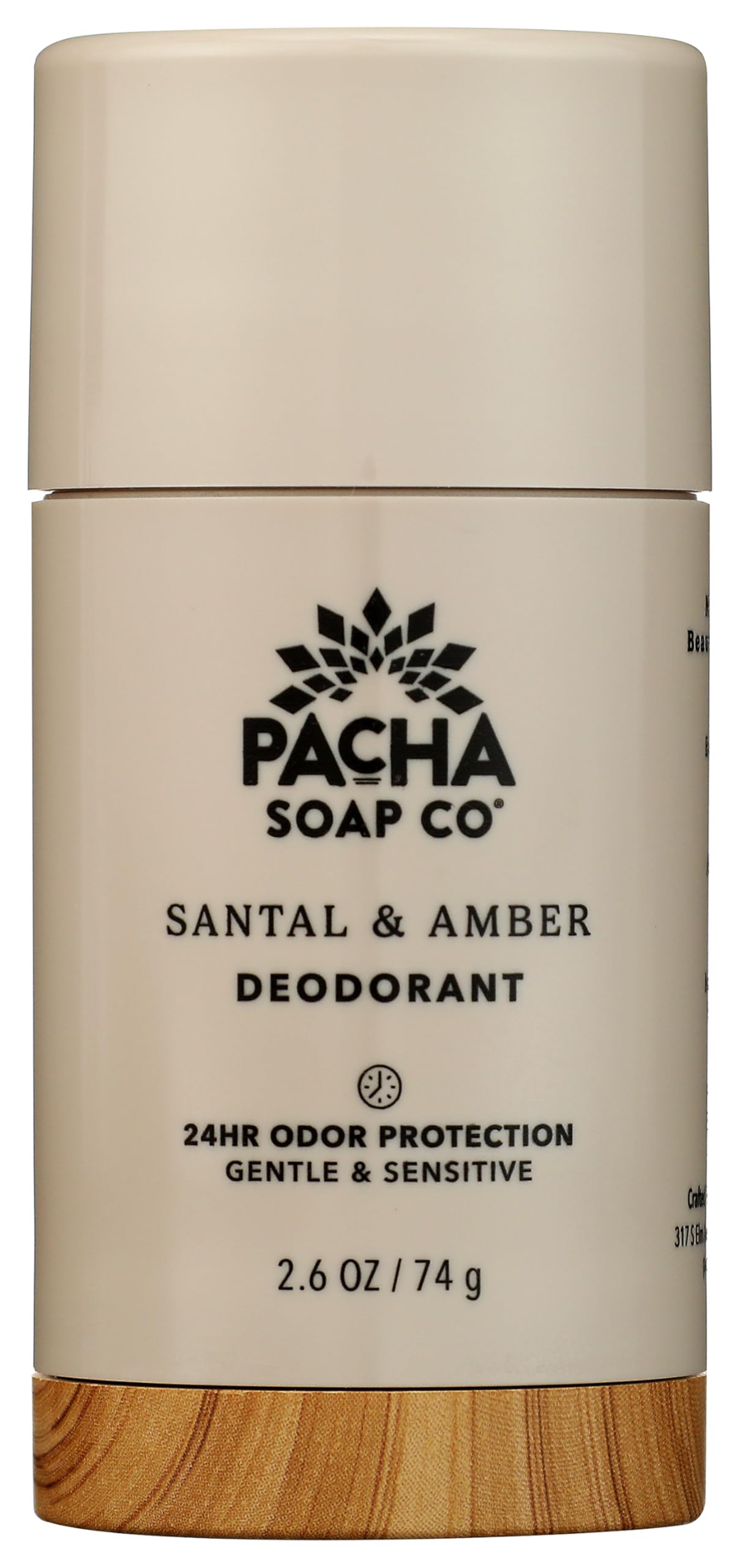 Pacha Soap Santal & Amber Deodorant, 2.6 oz