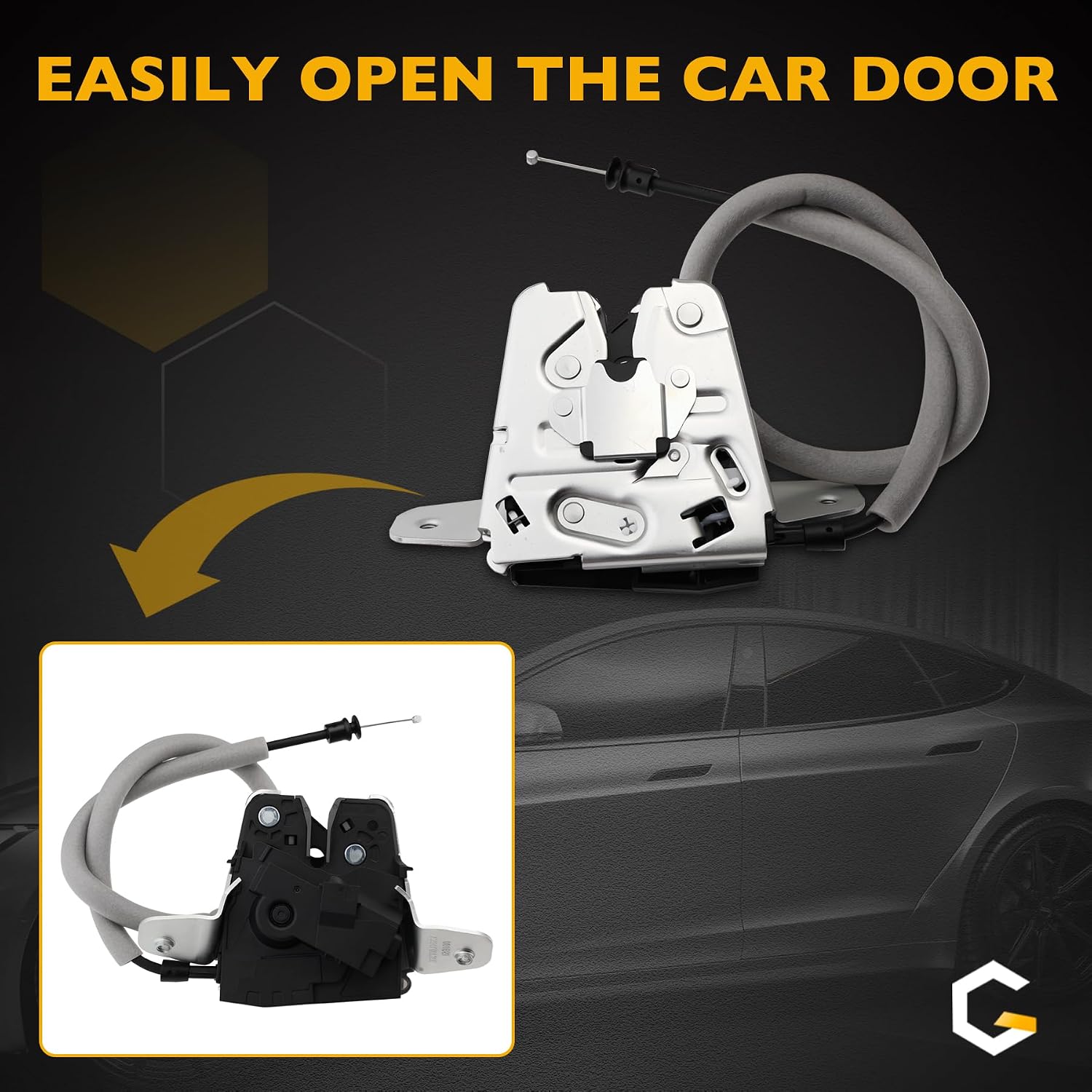 600665400B Rear Trunk Latch Tailgate Door Lock Actuator, Compatible with 2012–2021 Tesla Model S Model X, Replaces# 6006654-00-B