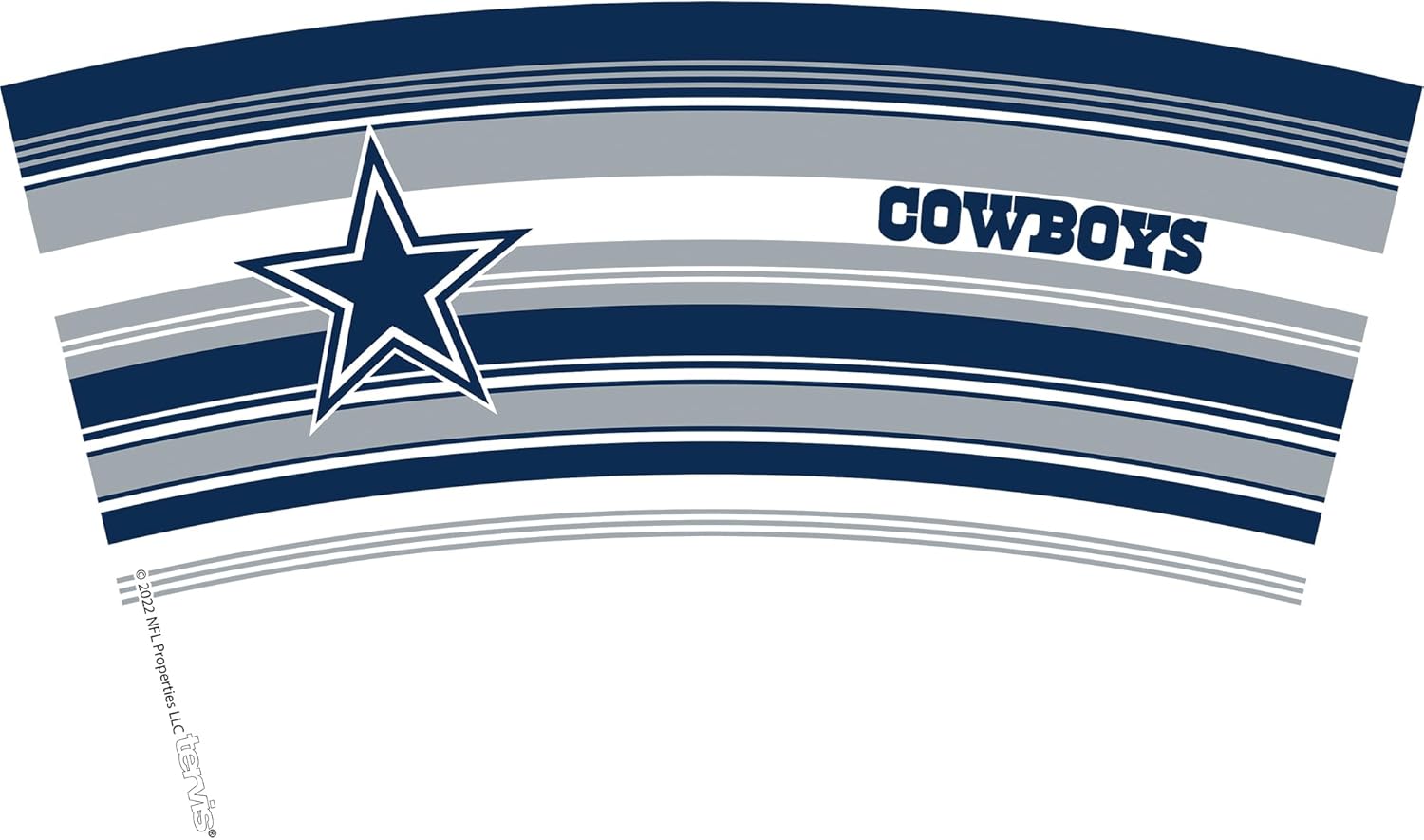 Tervis NFL Dallas Cowboys - Hype Stripes Made in USA Double Walled Insulated Tumbler Travel Cup Keeps Drinks Cold & Hot, 16oz, Classic - Image 2