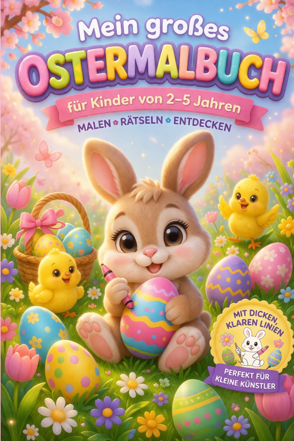 Mein großes Ostermalbuch: Für Kinder von 2–5 Jahren Malen • Rätseln • Entdecken