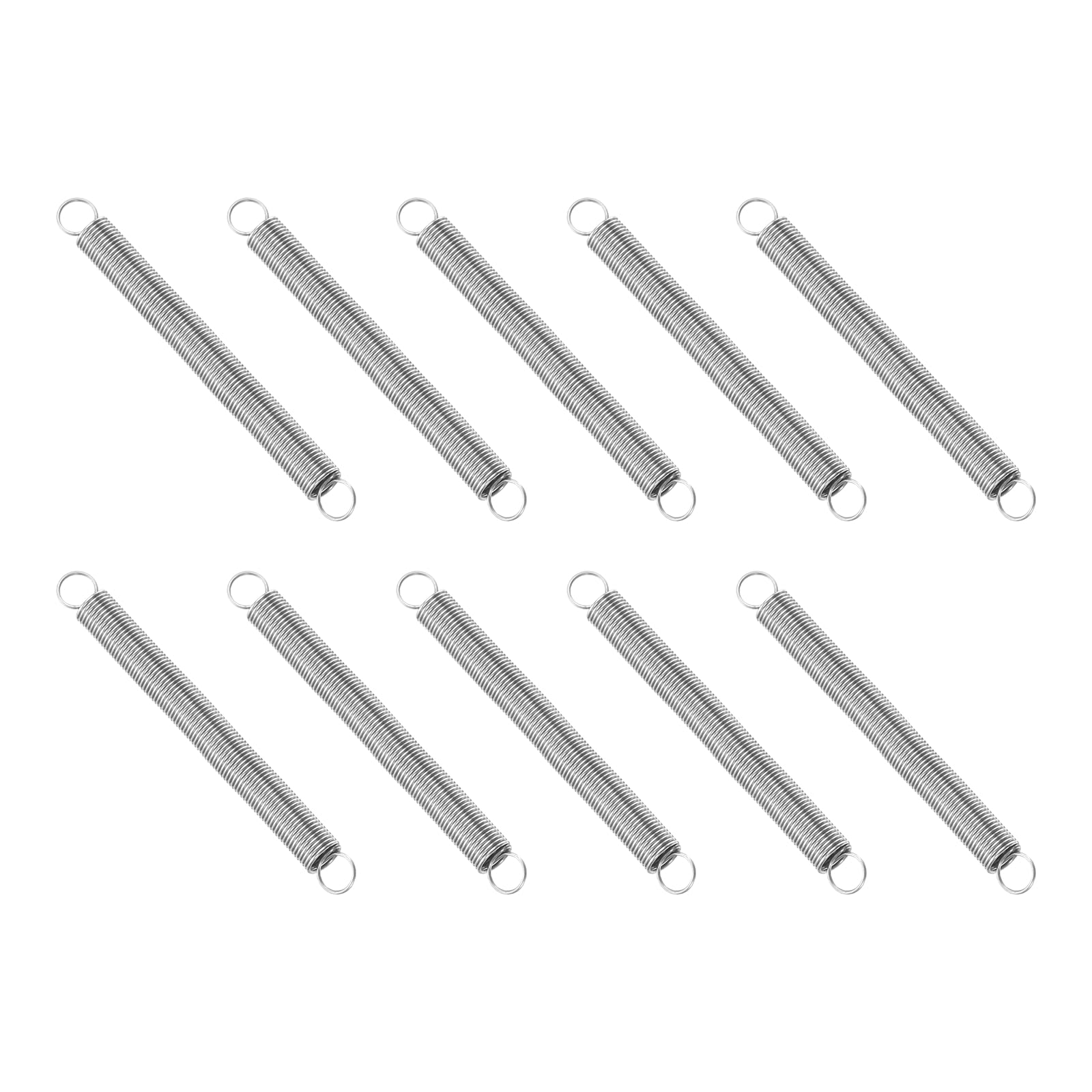 Ressorts d'extension en acier inoxydable 304 PATIKIL à double crochet 4,1 cm x10
