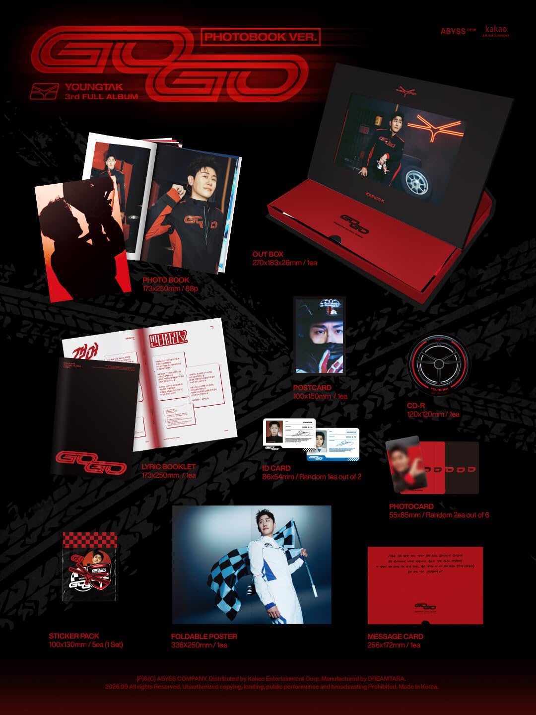 GOGO YOUNGTAK Album [PHOTOBOOK ver.]+Pre Order Benefits+BolsVos Idol-Inspired Freebies (3rd Full Album)