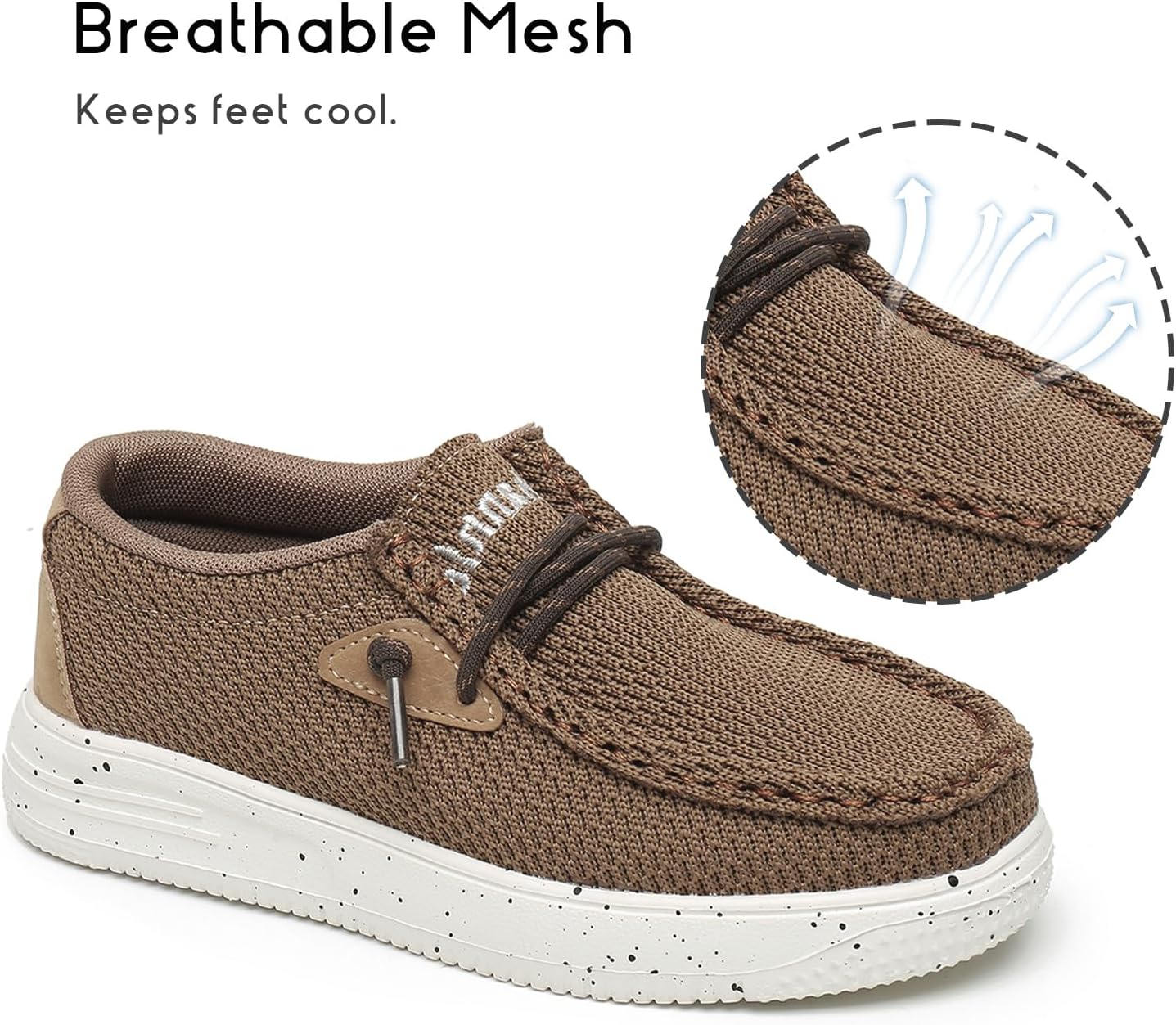 Ahannie Kids Slip On Loafers, Boys Girls Casual Dress Shoes | Lightweight comfort,breathable,school or everyday wear