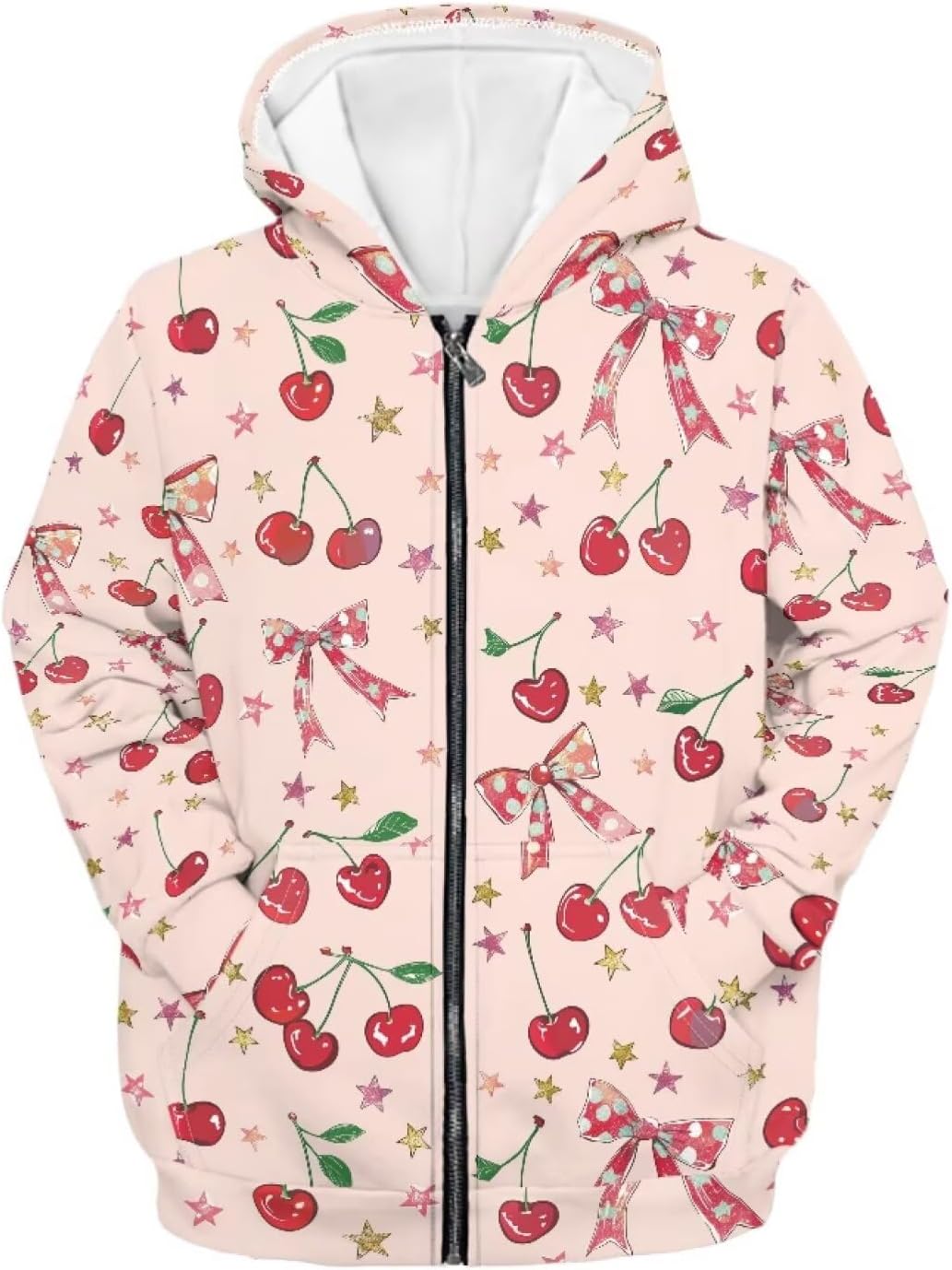 Girls Zip Up Sweatshirt with Hood Long Sleeve Hoodies