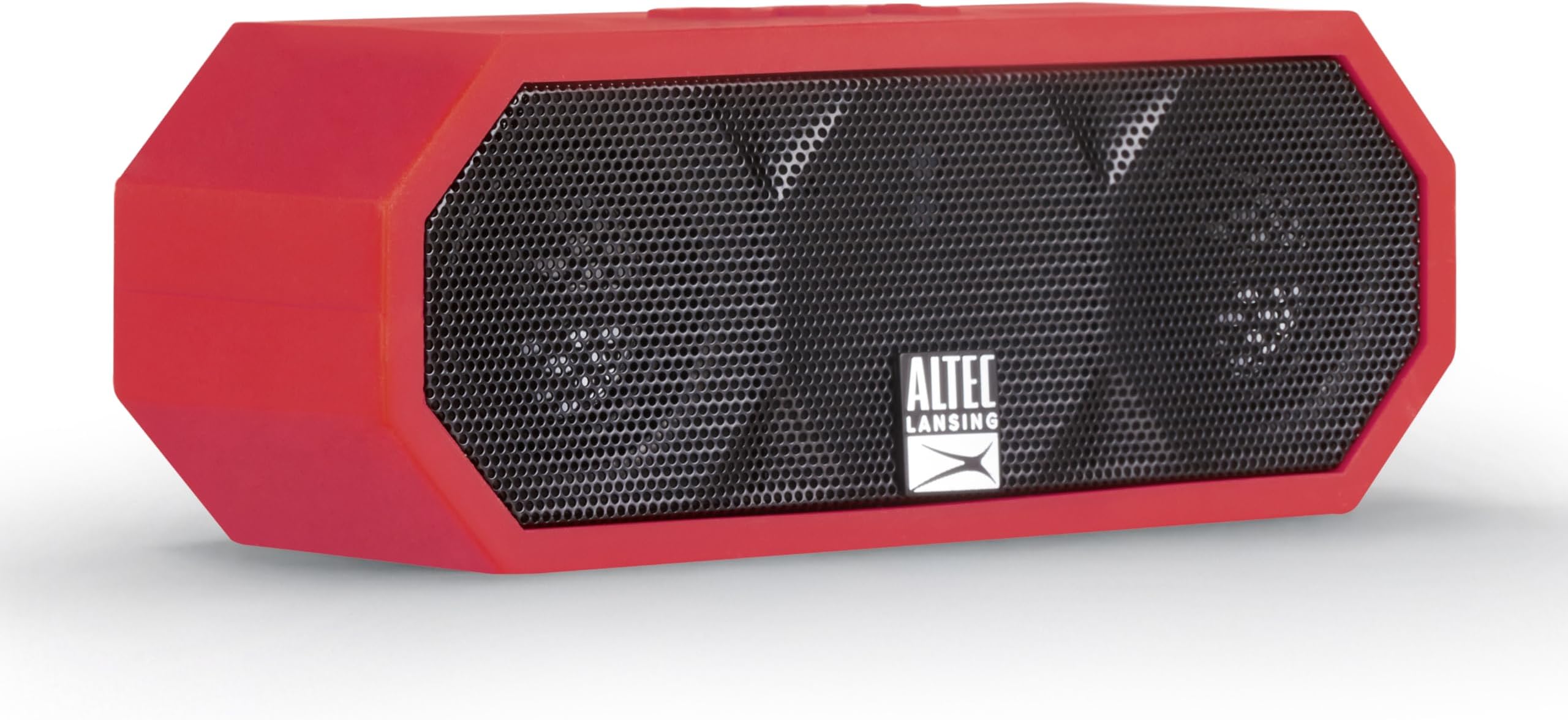 Altec Lansing iMW457 Jacket H2O 2 Bluetooth Speaker, IP67 Waterproof, Shockproof and Snowproof Rated and it FLOATS Rating, 8 Hours of Battery, Deep Red