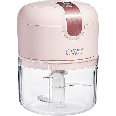 COOK WITH COLOR Pink Pink Food Processor 8 Oz - Wireless Food...