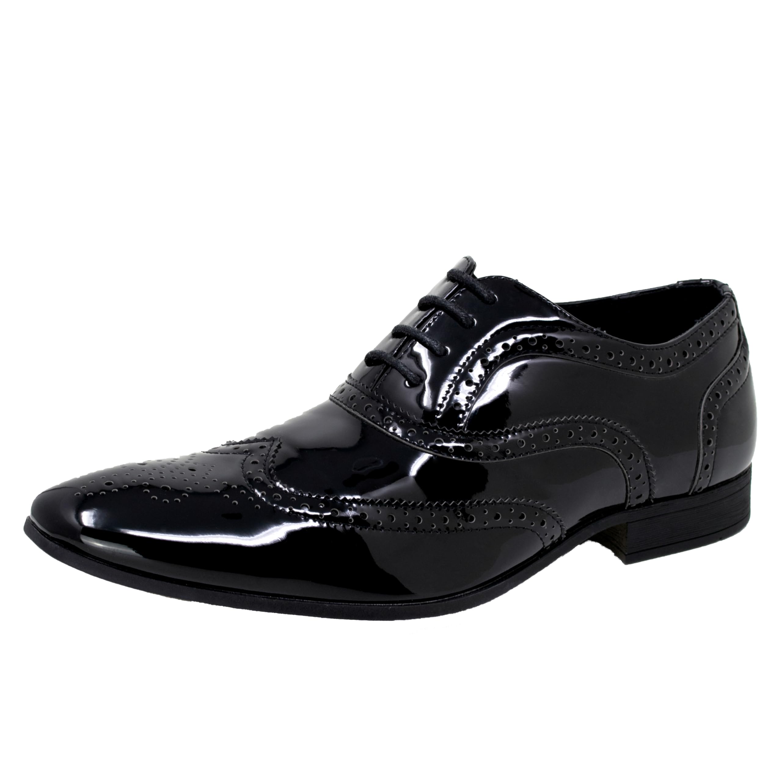 Smokies Hombres Zapato de Novia George sintético Zapatos clásicos de Laca para Smoking