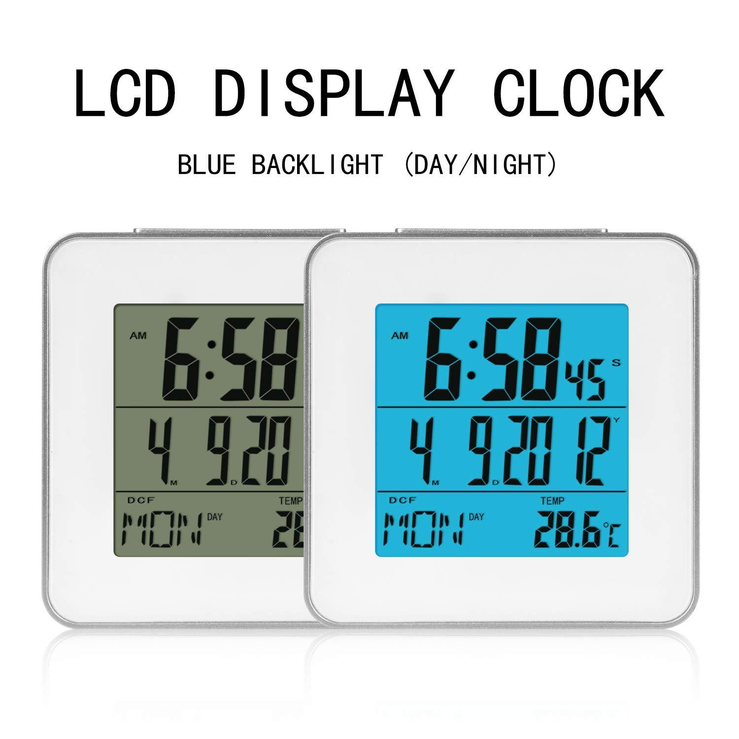 Buy JIMEI Digital Small Travel Alarm Clock Battery Operated with Light