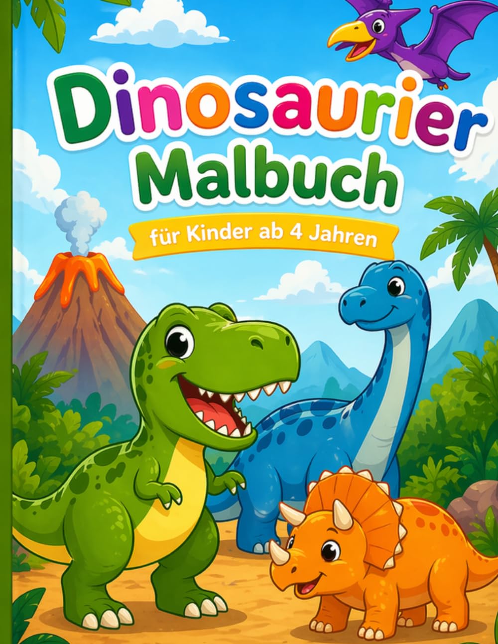 Dinosaurier Malbuch: Für Kinder ab 4 Jahren