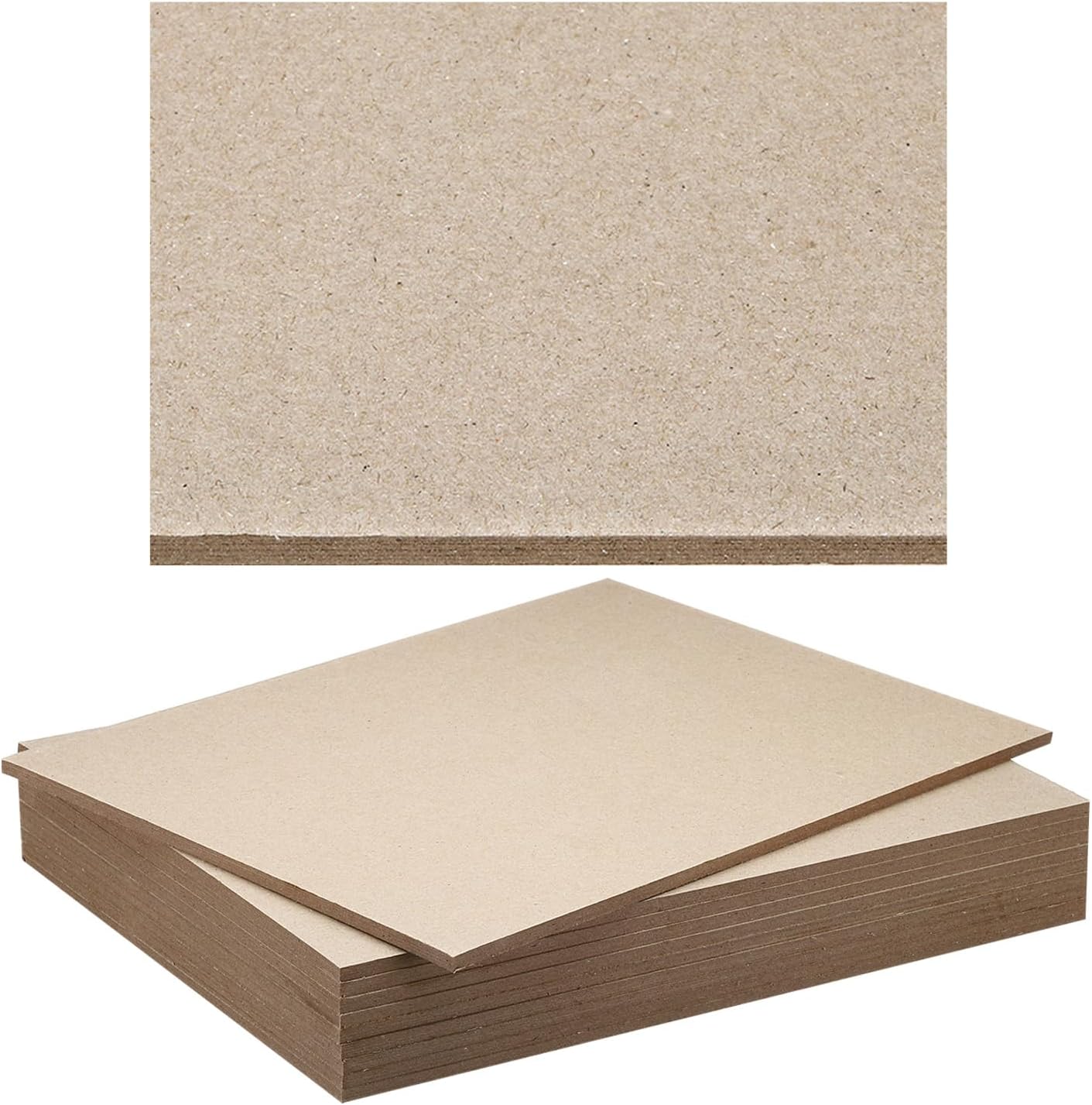 PATIKIL 12x8x0.2″ Chipboard Sheets, 10Pcs 200PT Thick Book Board Binders Board Sturdy Bookbinding Supplies for Book Binding Cover, Gray