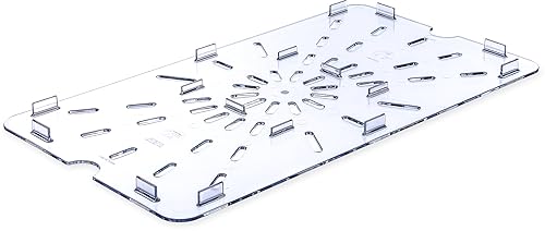 Carlisle FoodService Products 1021507 Estante de drenaje de policarbonato de primera categoría, 17-34 pulgadas de largo x 9.88 pulgadas de ancho x
