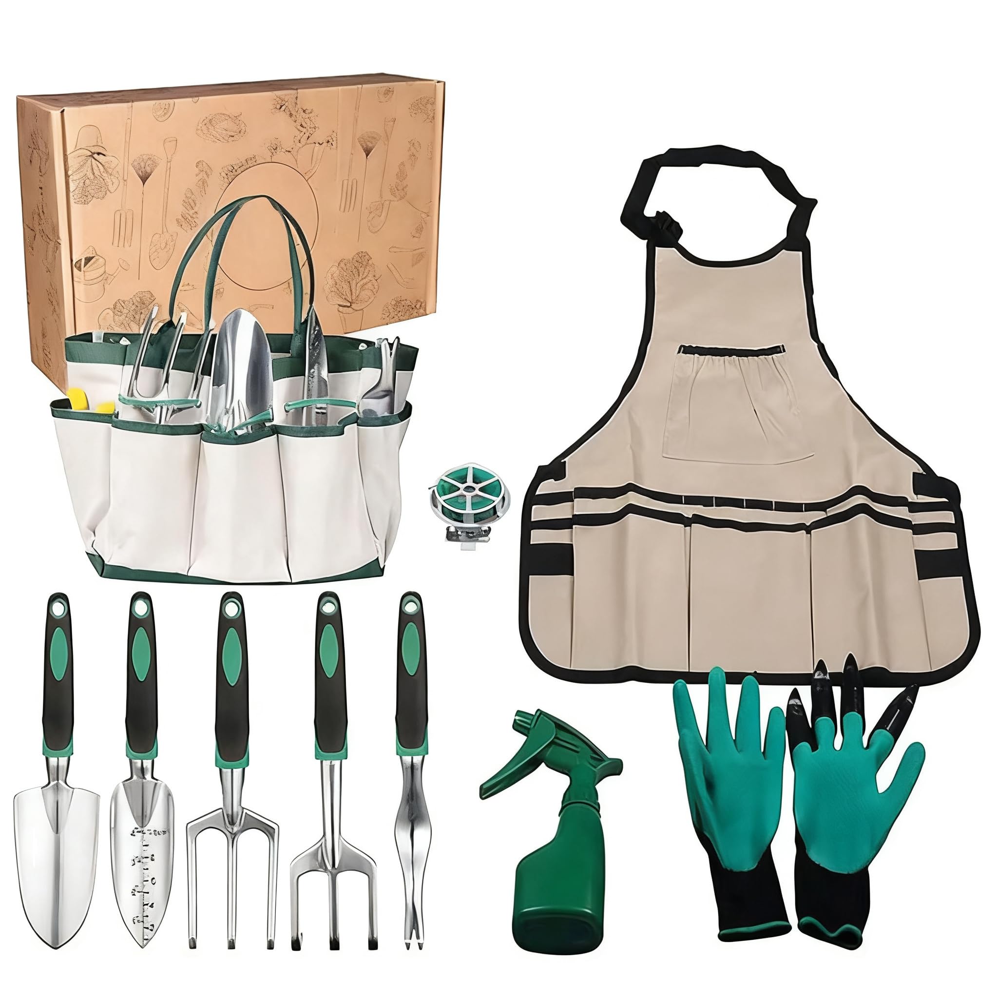 Juego de Herramientas de jardinería para el hogar, 11 Piezas, con