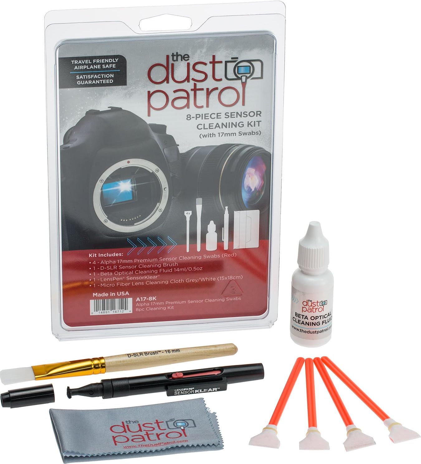 Alpha 17mm Sensor Cleaning Swabs 8pc Cleaning Kit w/Beta