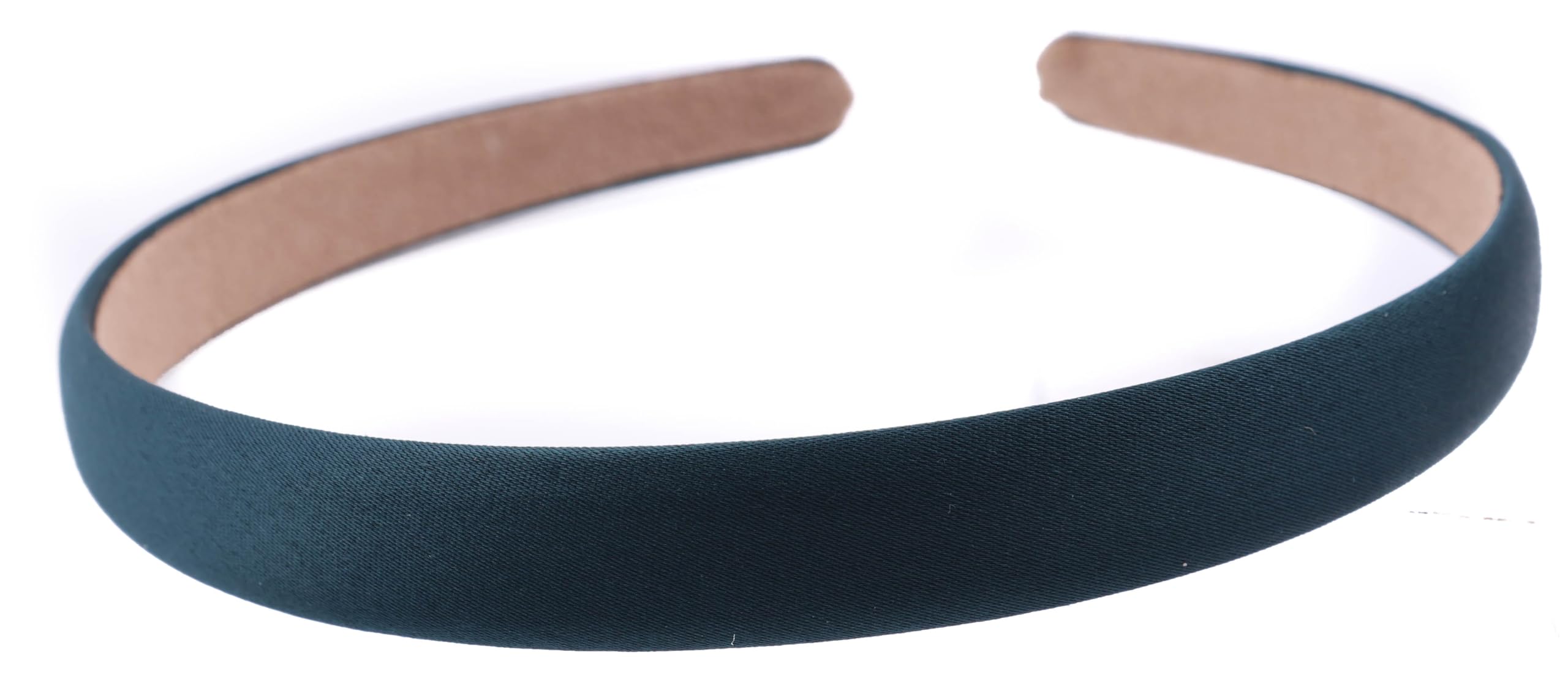 Mytoptrendz 2 PCS Satin Headbands for Womens 0.6 Inch Wide Head Band Fashion Solid Alice Hair Bands Anti-slip for Girls School Bridesmaid Costum Party & DIY Accessories(Dark Green) - Image 2