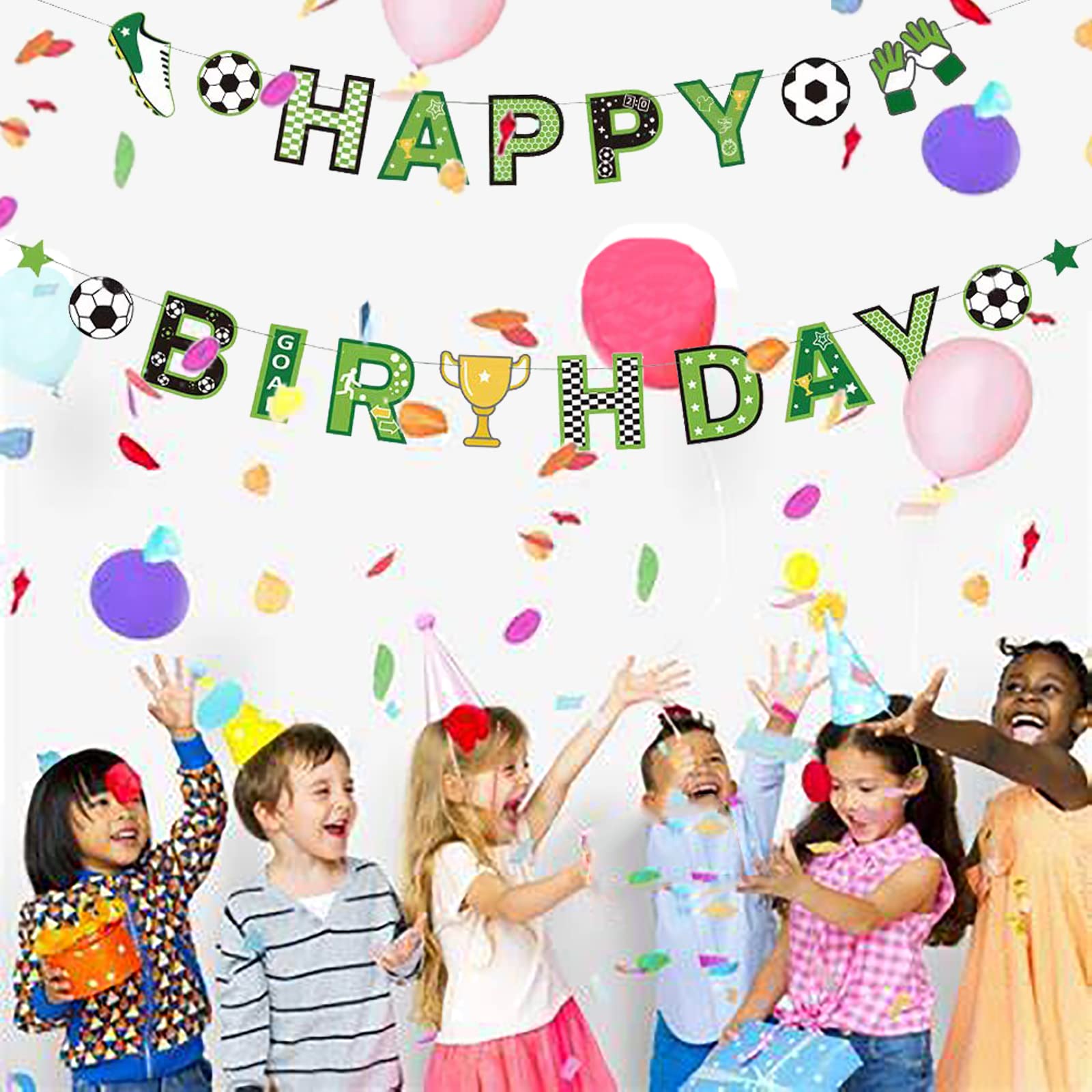 Happy Birthday Slinger Kinderfeestje Verjaardag Versiering Voetbal Slingers 1024x510