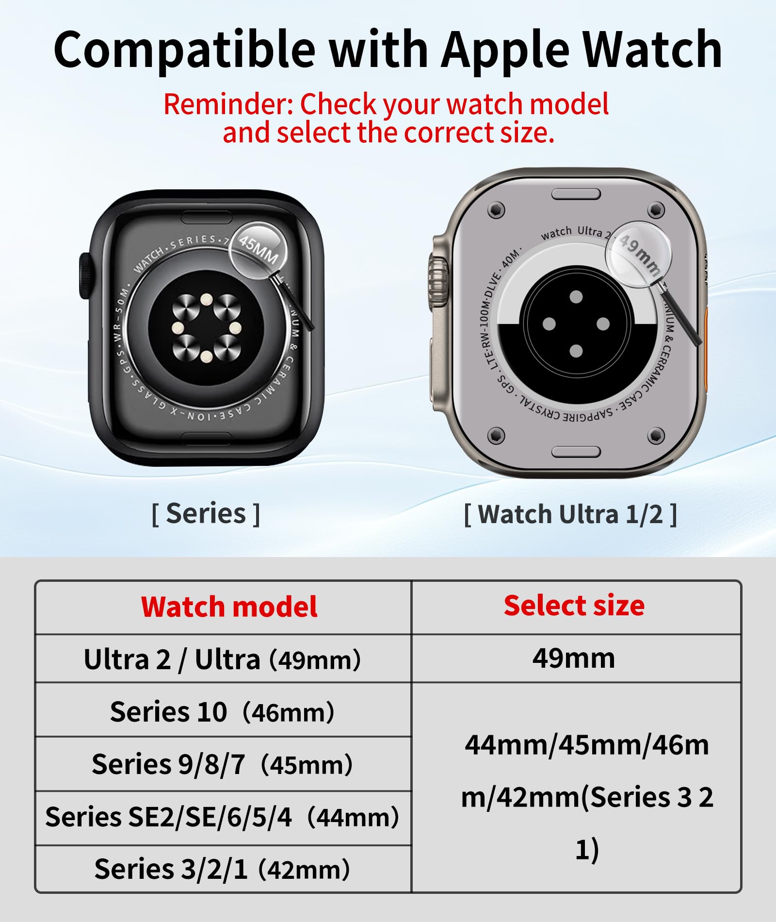 BINLUN Kompatybilny z Apple Watch ręcznie pleciony pasek Paracord 550, 42 mm, 44 mm, 45 mm, 46 mm, 49 mm, sportowy, nylonowy zamiennik paska do iWatch Ultra 10, 9, 8, 7, 6, 5, 4, 3, 2, 1, SE, dla