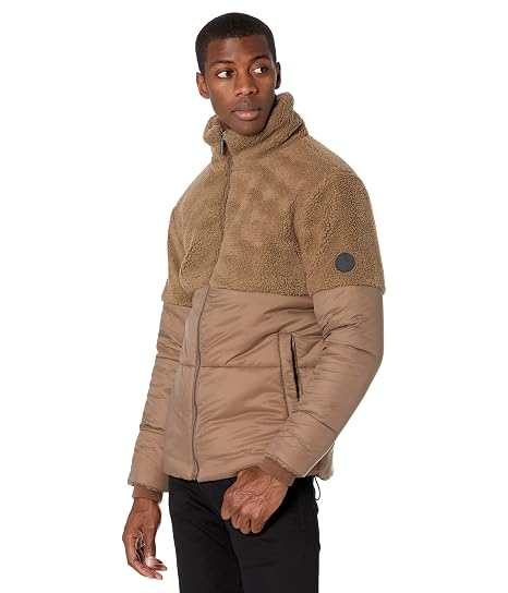 Buy NATIVE YOUTH Shearling Mix Puffer 