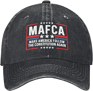 Mafca Make America Follow The Constitution Again Hat for Trucker Adjustable Cap Vintage Black Hats