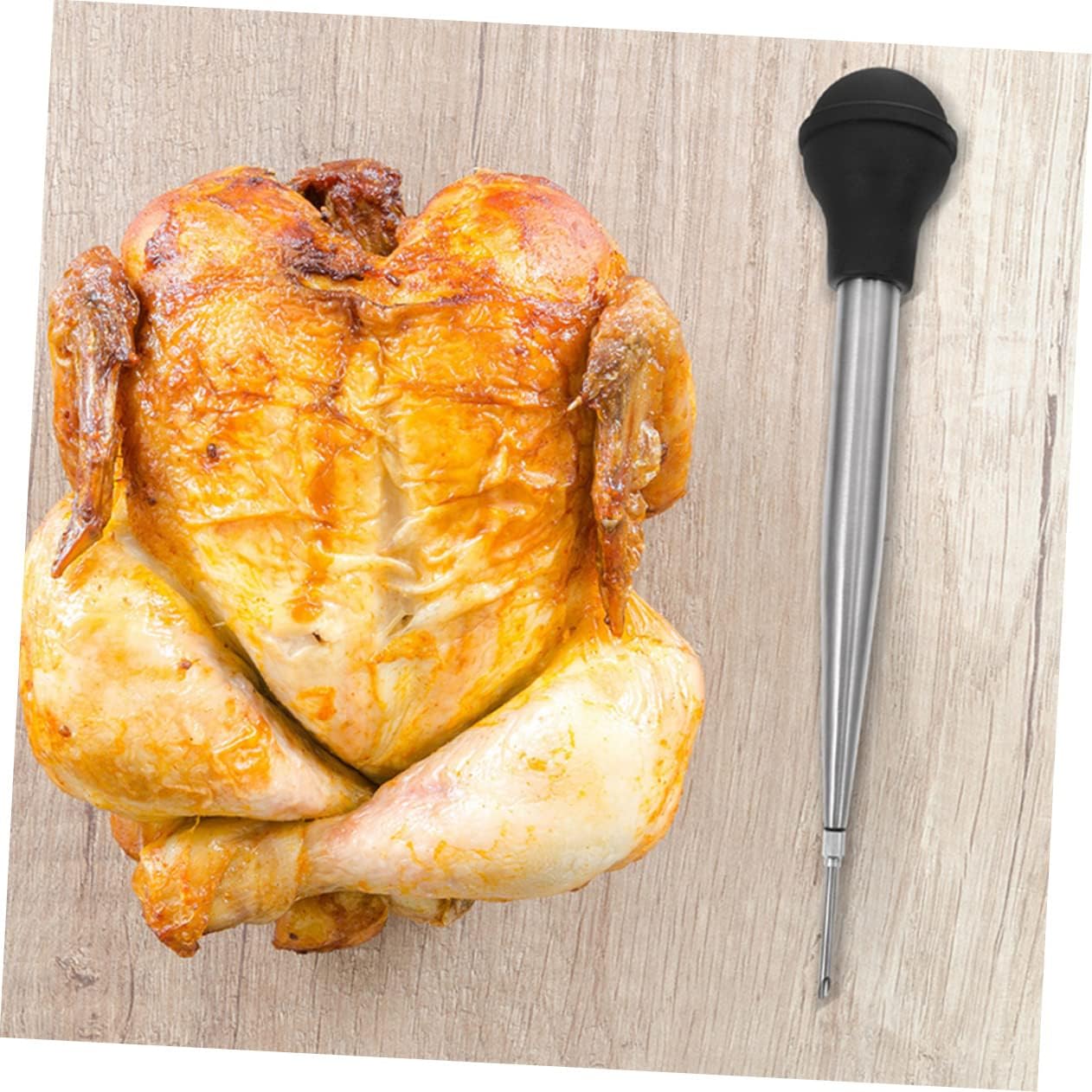 Silicone Bulb Turkey Needle Bbq Injector Meat Injector Barbecue Seasoning Tool