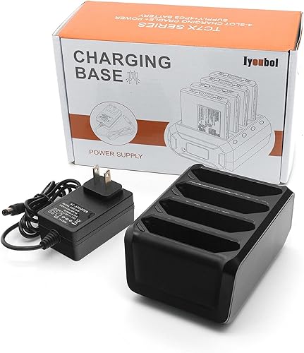 Base de carga con adaptador para símbolo de cebra TC70 TC70X TC72 TC77(SAC-TC7X-4BTYC1)