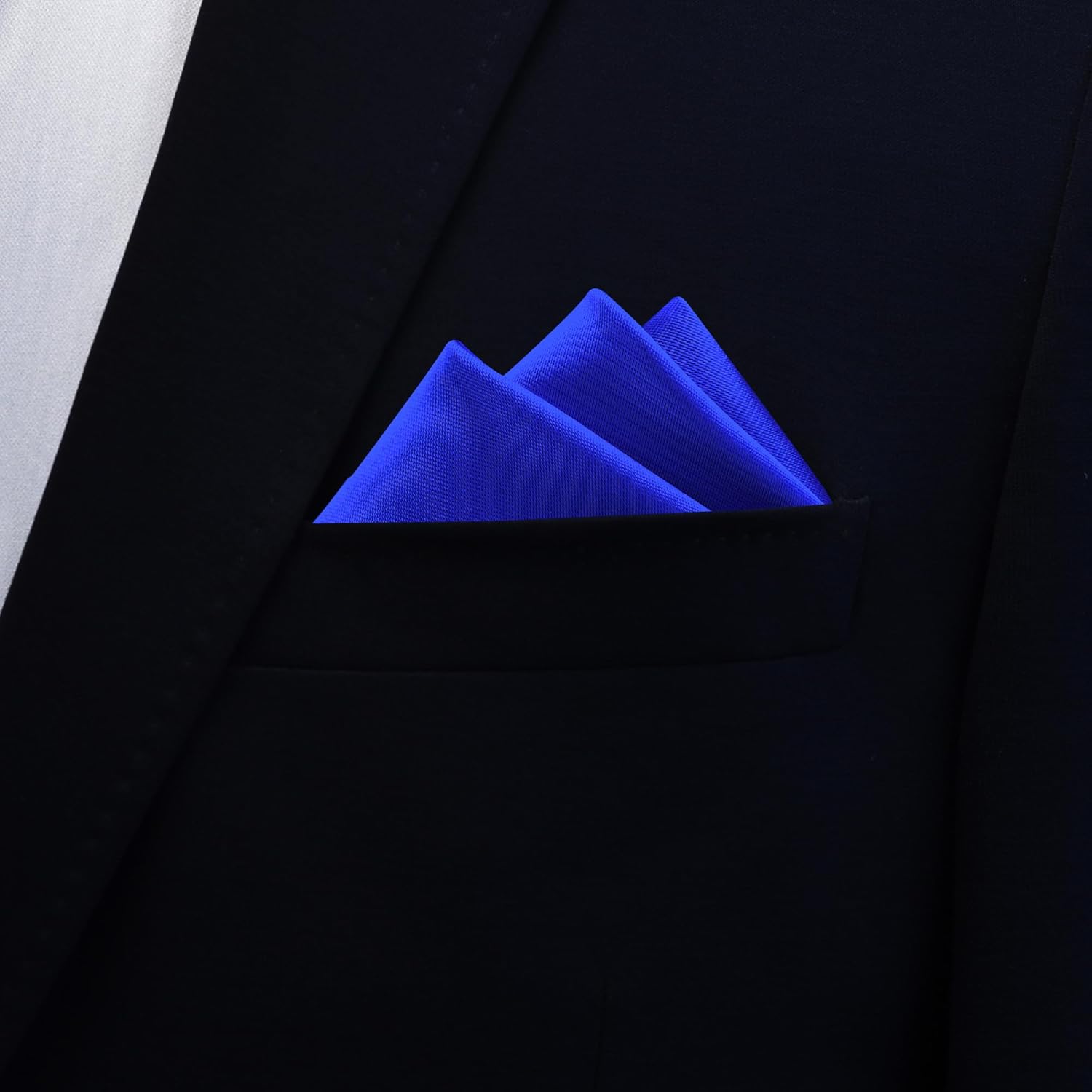 Branduce Solid Pocket Square for Men Plain Color Boy Handkerchief for Wedding Party - Image 4