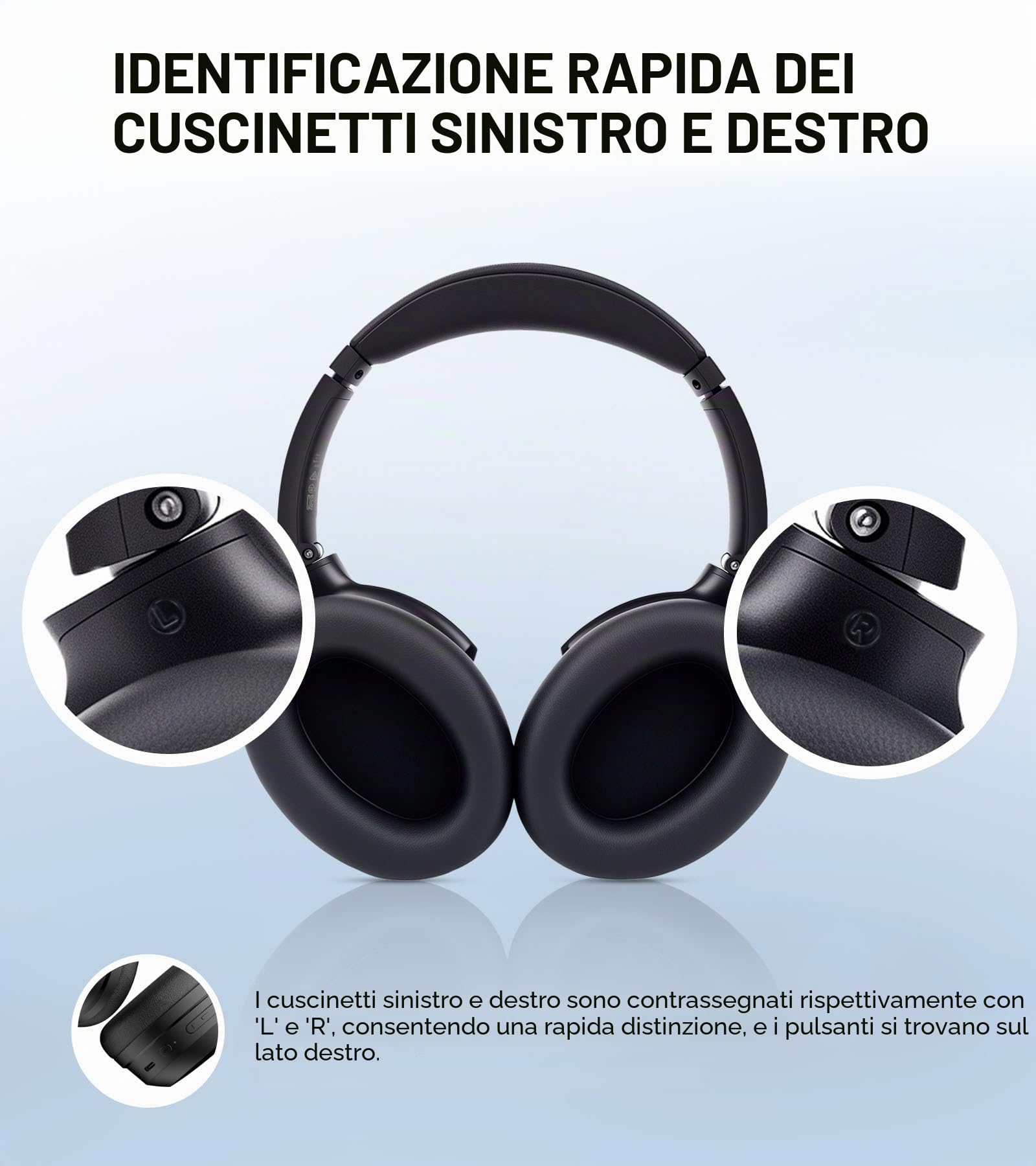 Edifier WH700NB Pro - Cuffie senza fili con cancellazione attiva del rumore da -43 dB, audio Hi-Res, AAC, Bluetooth V5.4, connessione multi-point, chiamate chiare AI, ricarica rapida, pieghevole,