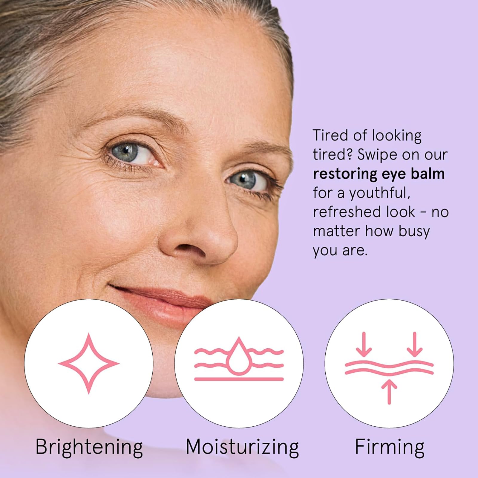 Under Eye Brightener Balm Stick 2PC - Retinol & Caffeine Eye Cream For Dark Circles And Puffy Eyes, Wrinkles, Eye Bags Remover Women - Instantly Hydrate And Brighten Under Eye Cream - Vegan Skincare - Image 3