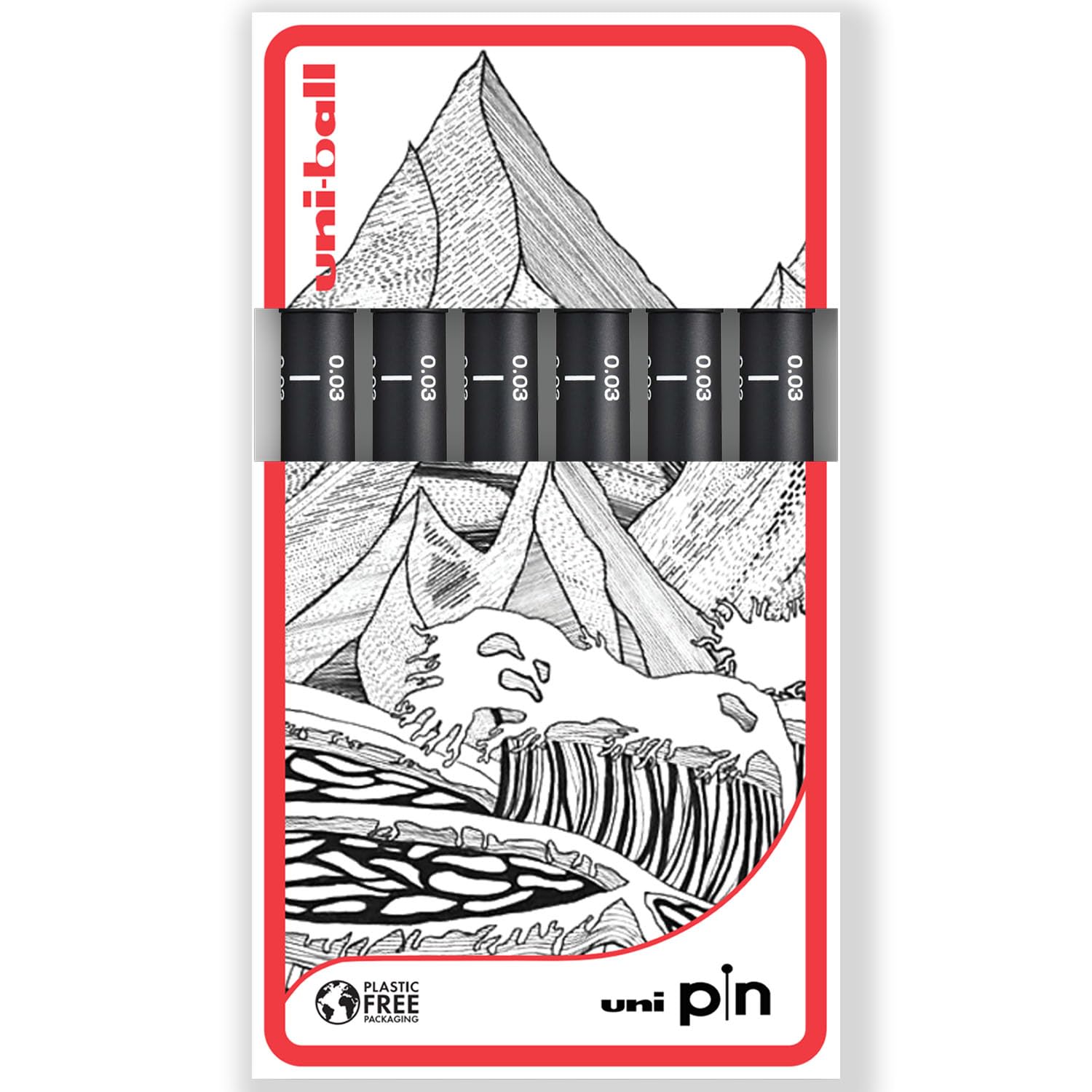 uni-ball PIN Fineliners, Black - Image 2
