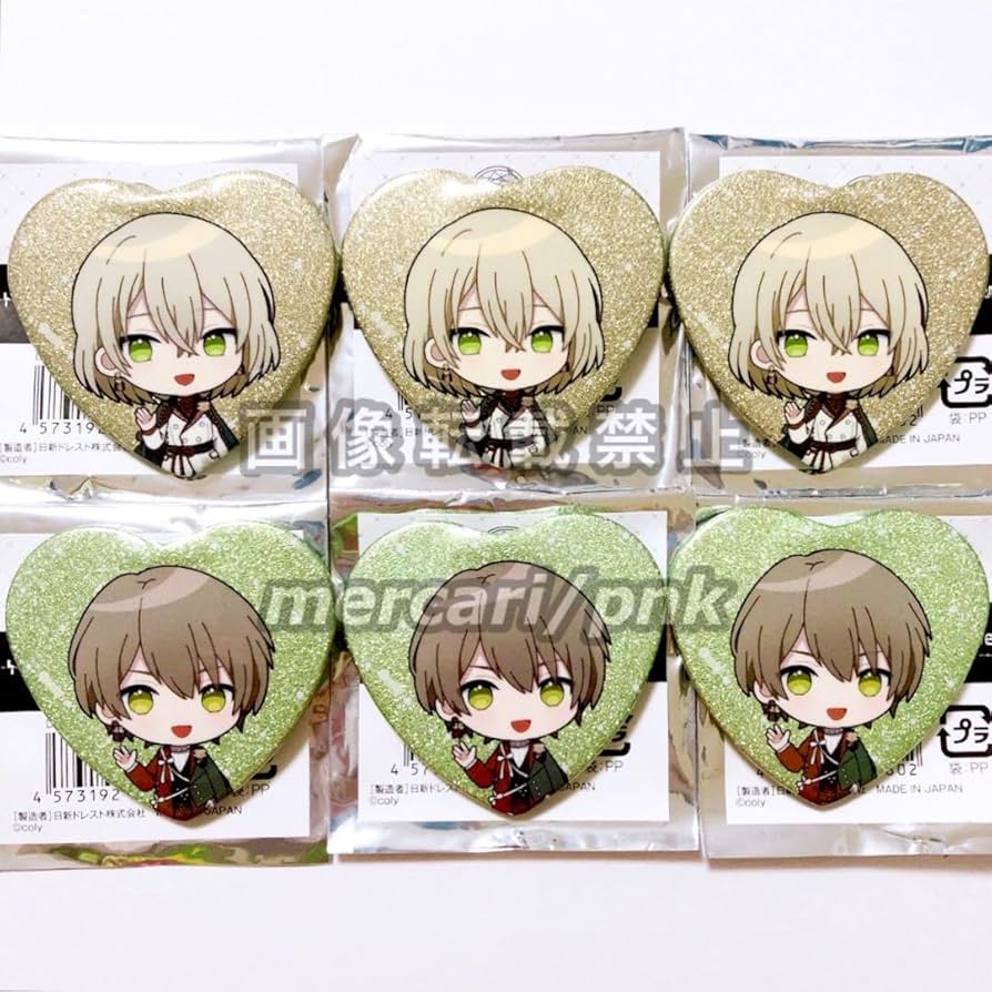 Amazon | まほやく フローレス兄弟 2.5周年 ハート缶バッジ