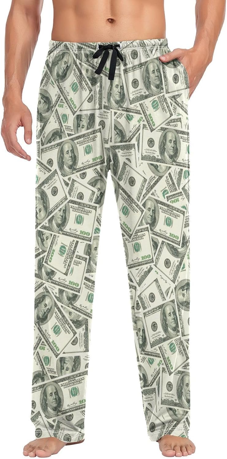 Men's Pajama Pants Super Soft Sleep Lounge Pants Pjs Bottoms with Pockets