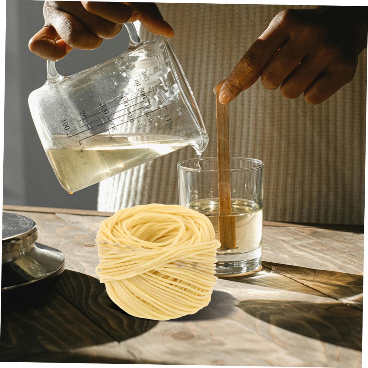 Gatuida 2pcs DIY Candle Wicks 2mm Light Color Flax Rope Roll 30 Meters for Wax Candle Making Supplies Home Crafting and Family Activities