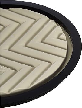 silikomart | KIT TARTE GRAFIQUE, Set with Microperforated Ring + Decorative Mat, TPLUS Ring 250 mm h 20 mm, Decorative Silicone Mould 230 mm h 20 mm, Made in Italy