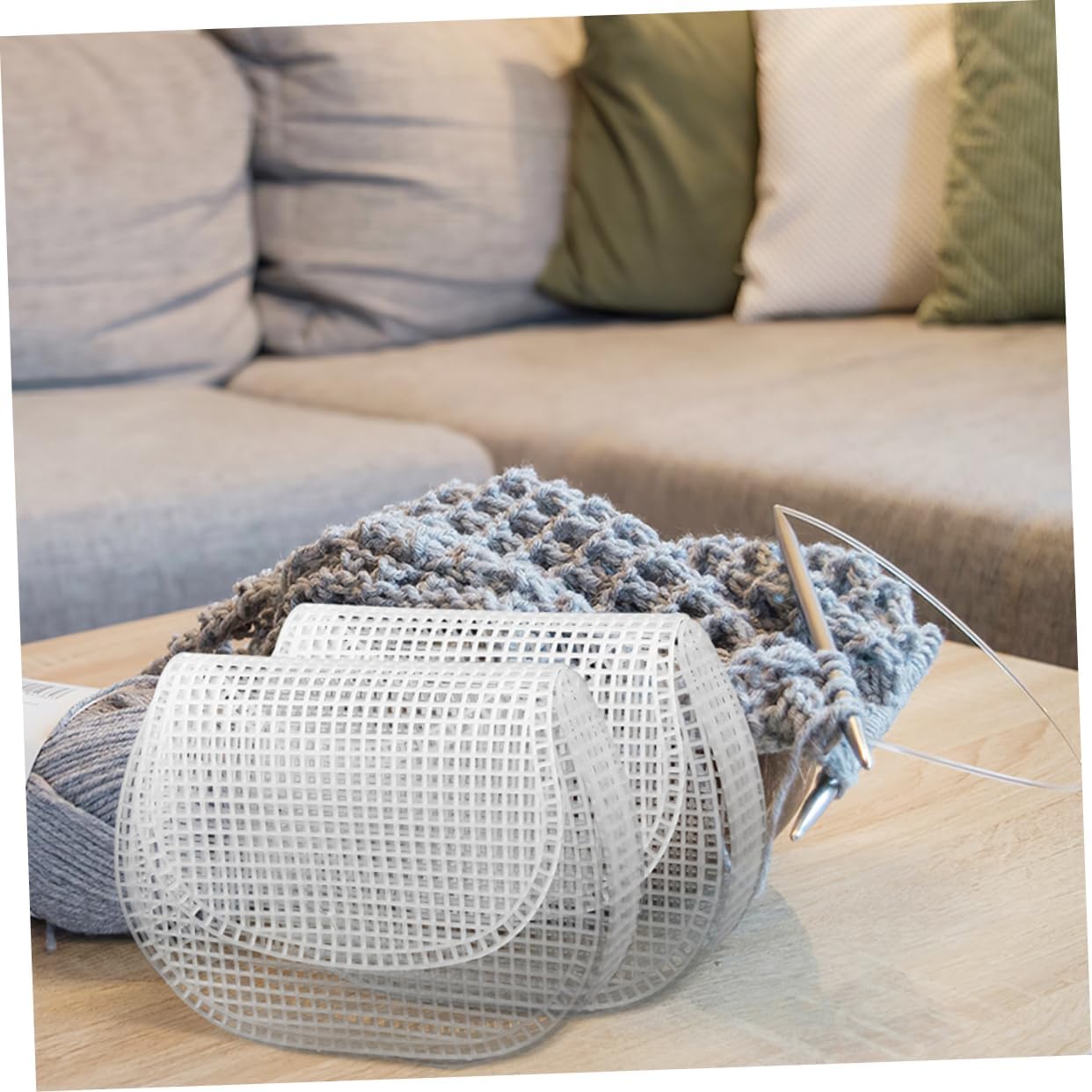 FELTECHELECTR 10sets Woven Mesh Sheets Mesh Netting for DIY Crafting Embroidery Sewing Plastic Canvas