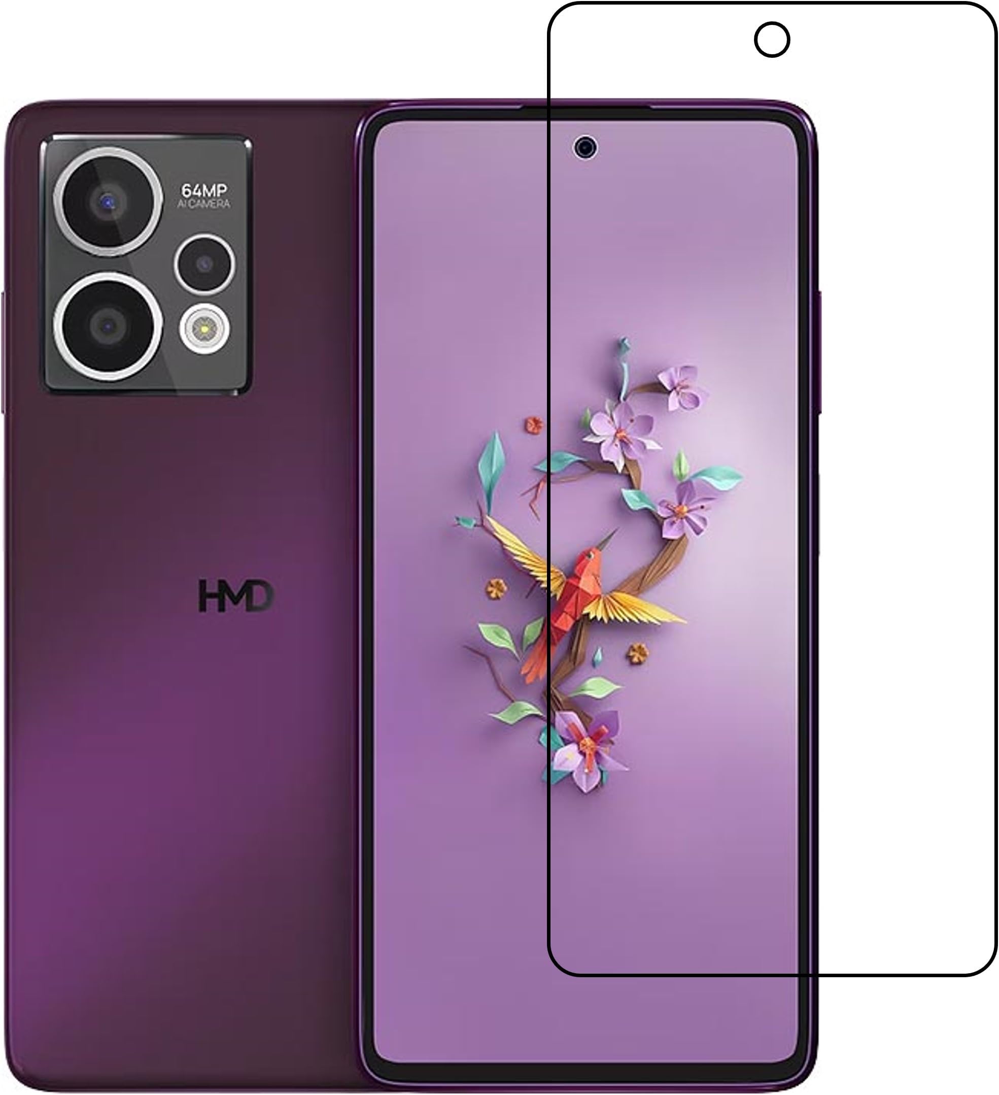 DVTECH® Mobile Front Screen Protector Compatible With HMD Crest Max 9H Protective Unbreakable (Flexible Screen Protector)