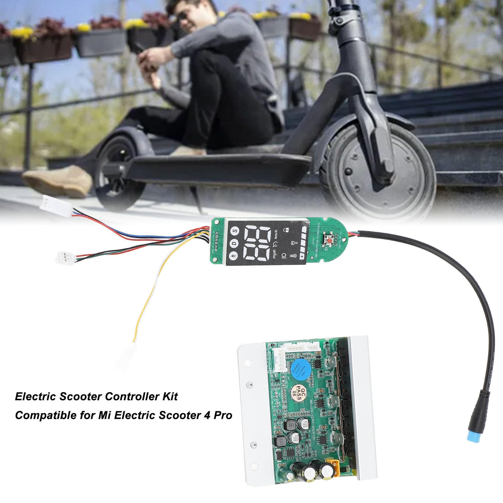 Fabater Controller per Scooter Elettrico, Cavo Ignifugo per Cruscotto Scooter Elettrico, Installazione Semplice, Dissipazione del Calore per Mi 4 PRO