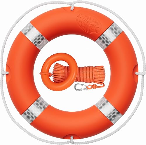 Tresbro 23"/28" Boat Safety Throw Ring with Water Floating…