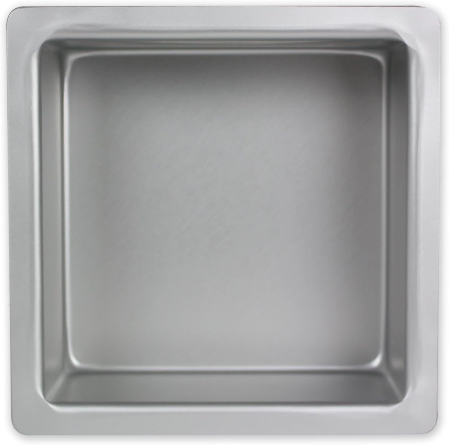 PME SQR054 Anodised Aluminium Square Cake Pan 5 x 5 x 4-Inch Deep, Silver, 5 x 5-inch