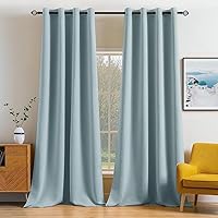 Vista 93 de MIULEE Cortinas opacas para dormitorio o sala de estar, juego de 2 paneles de cortina para ventana con aislamiento térmico y bloqueo de luz